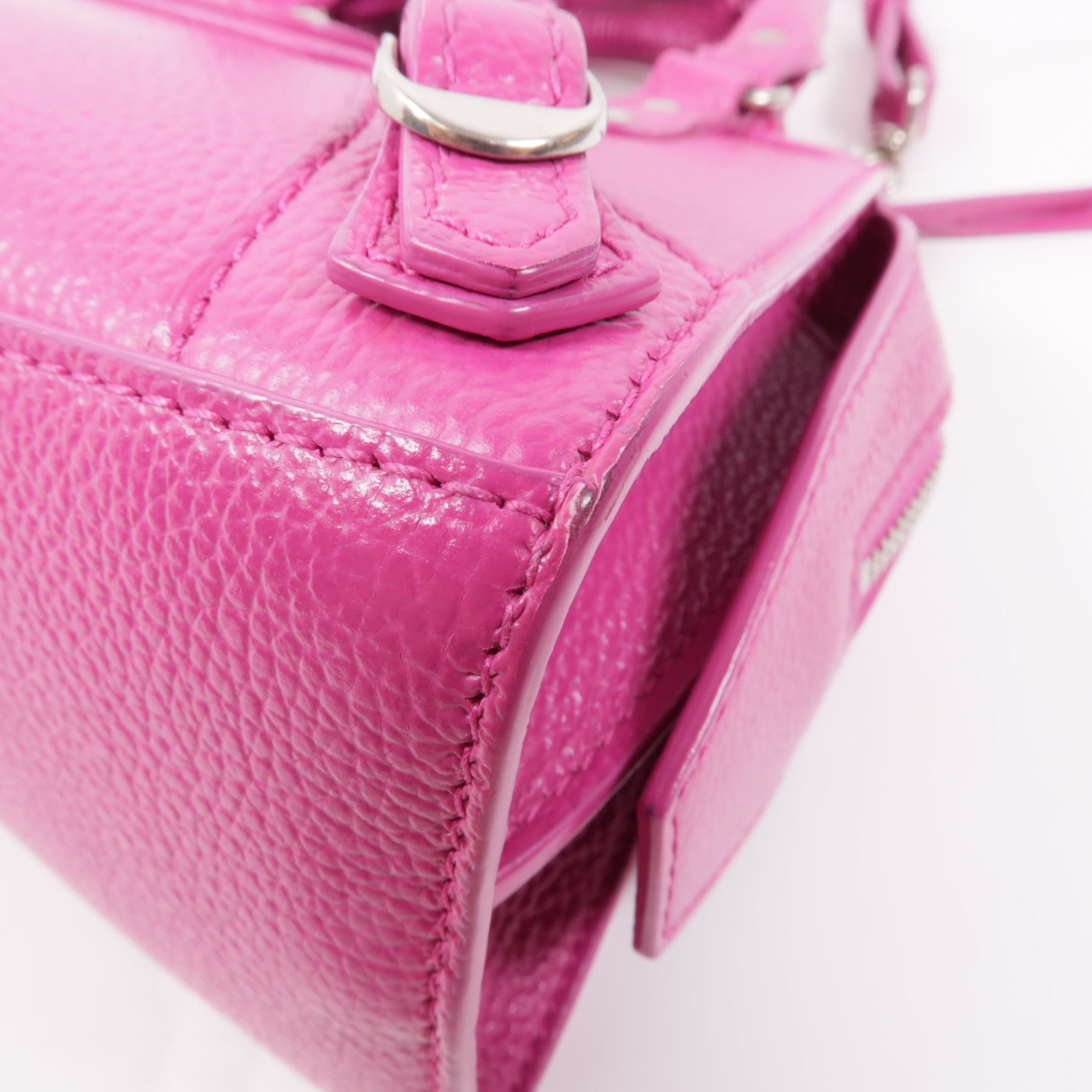 BALENCIAGA 牛皮皮革Neo Classic City Mini銀扣手挽肩背兩用袋