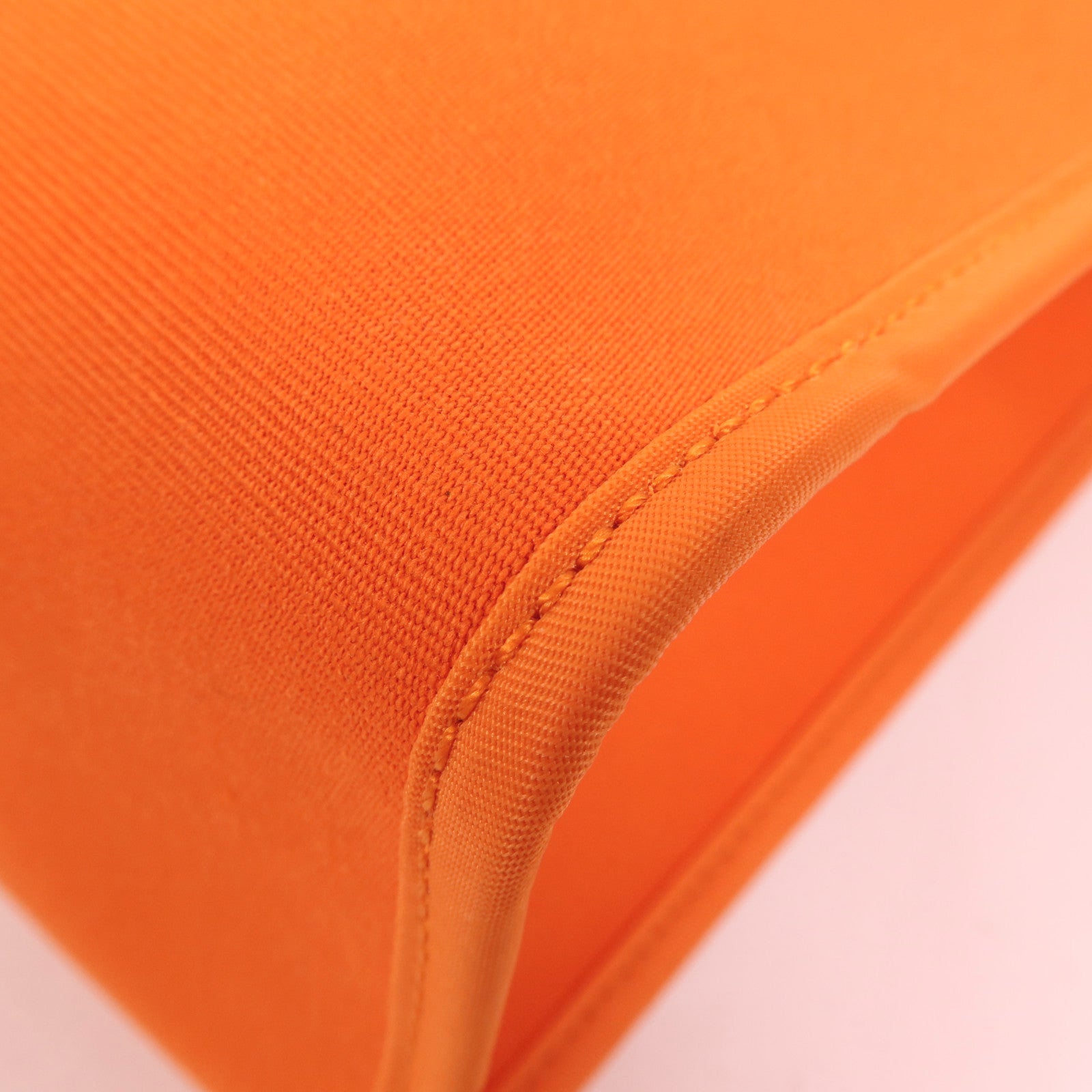 HERMES 帆布Herbag PM銀扣手挽肩背兩用袋Orange