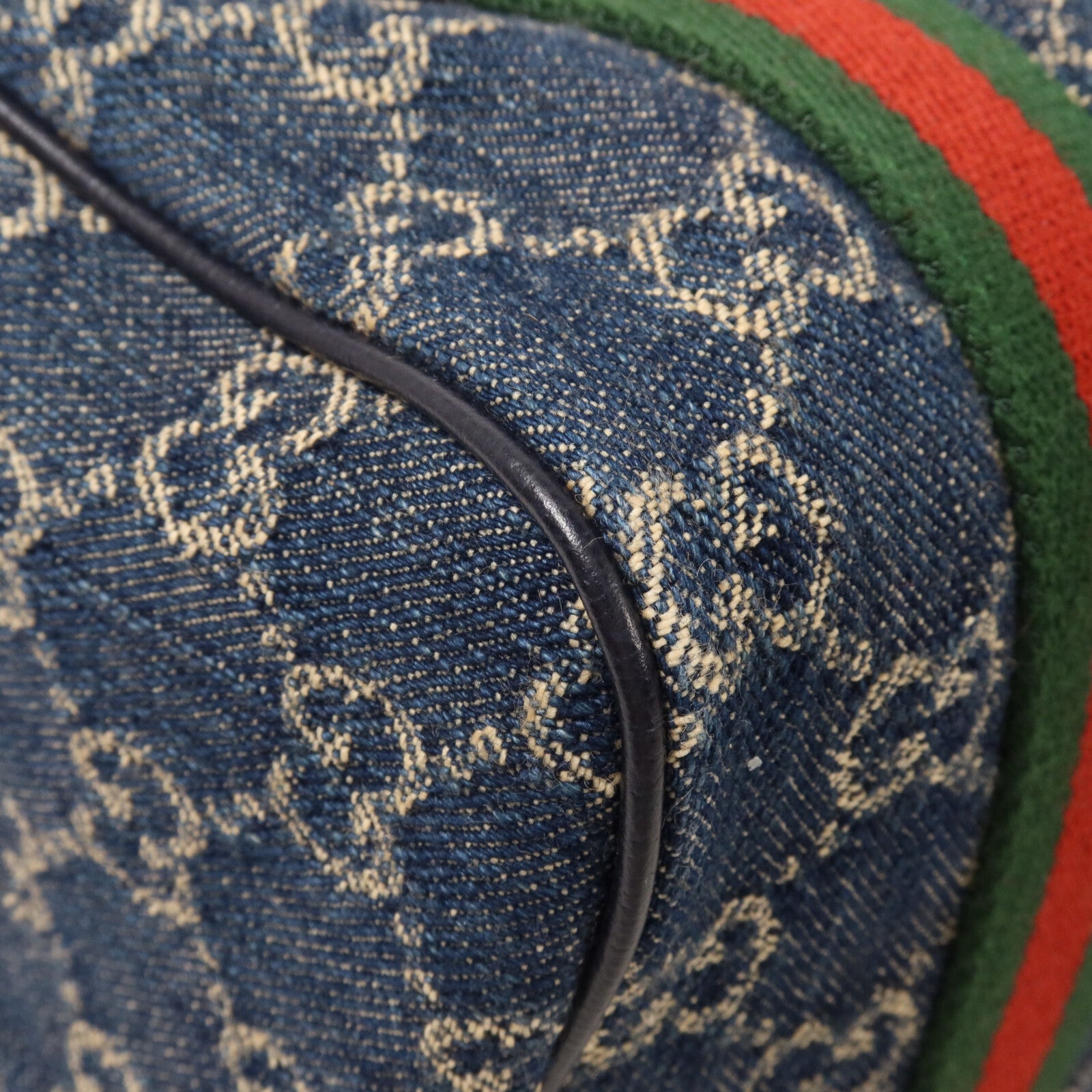 GUCCI 牛仔布Ophidia Boston手挽肩背兩用袋