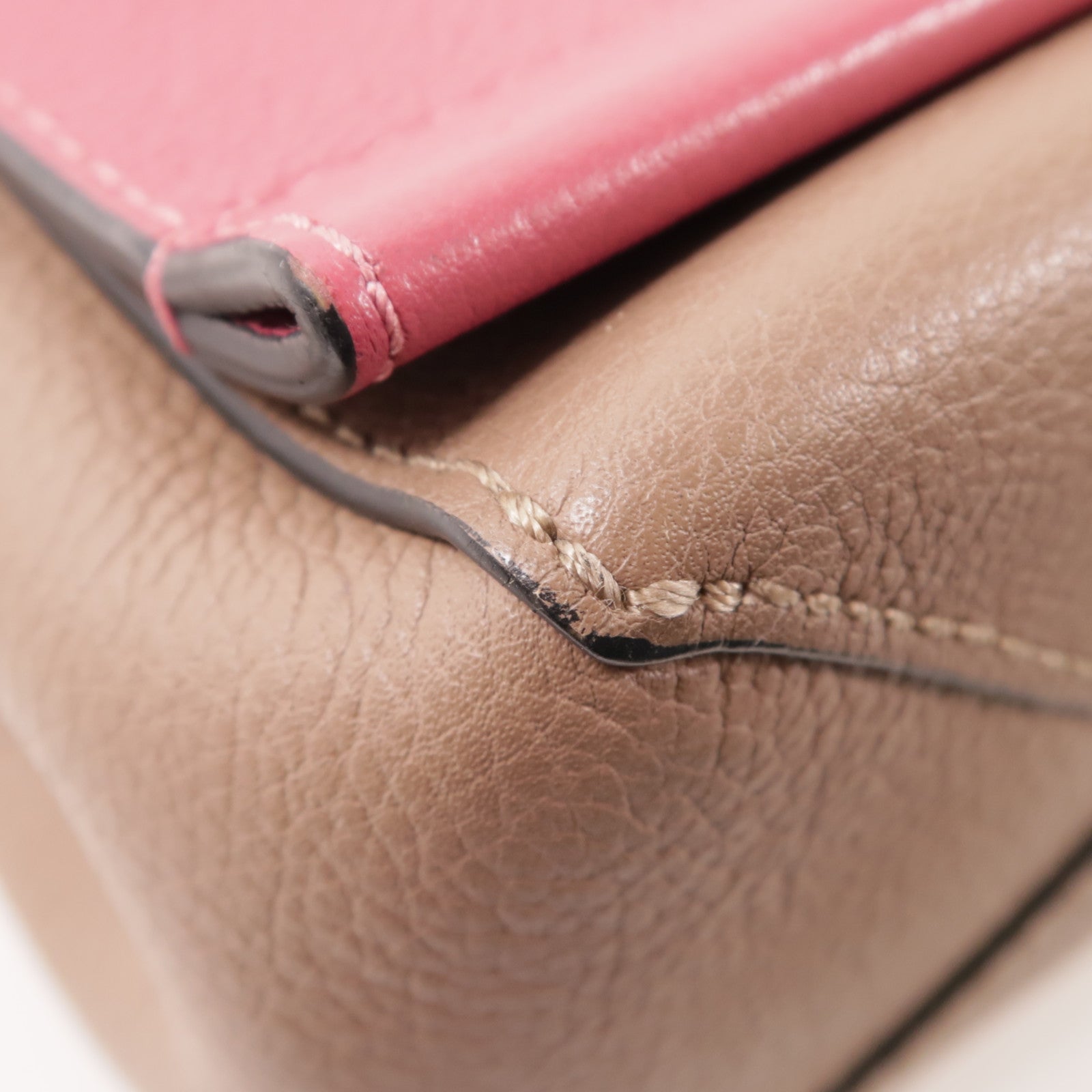 LOUIS VUITTON LV SHW Lockme II BB 2 Way Bag M54792 Calfskin Leather Pink/Brown