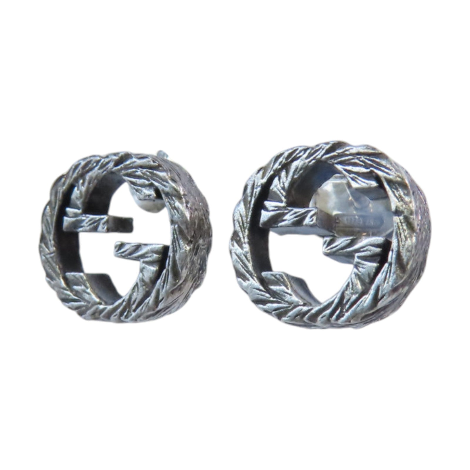 GUCCI 925純銀Doubie G Earring銀扣耳環– Brand Off Hong Kong