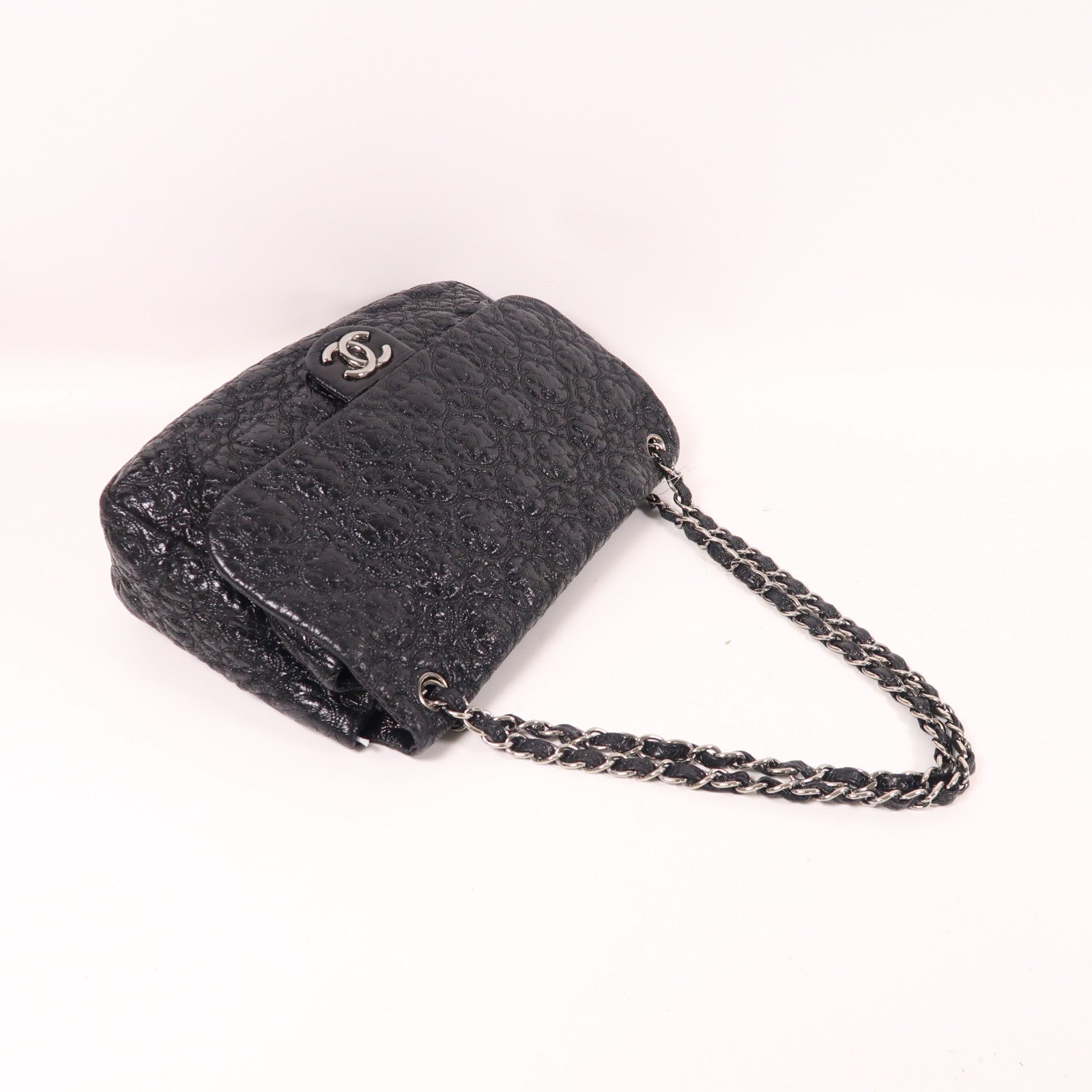 CHANEL 【激減優惠】皮革Shoulder Bag銀扣鏈帶肩背袋