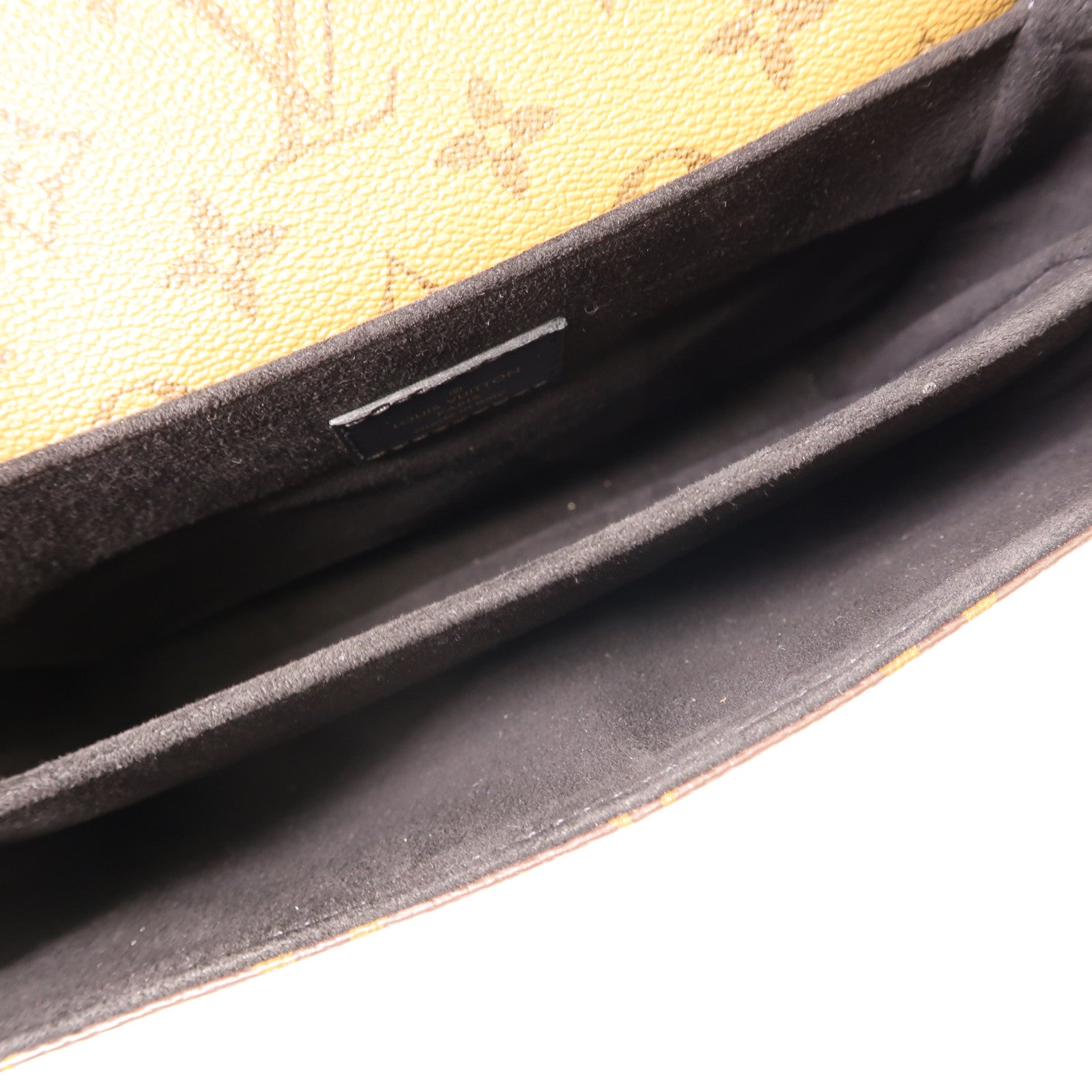 LOUIS VUITTON Monogram Reverse Pochette Metis金扣手挽肩背兩用袋棕色