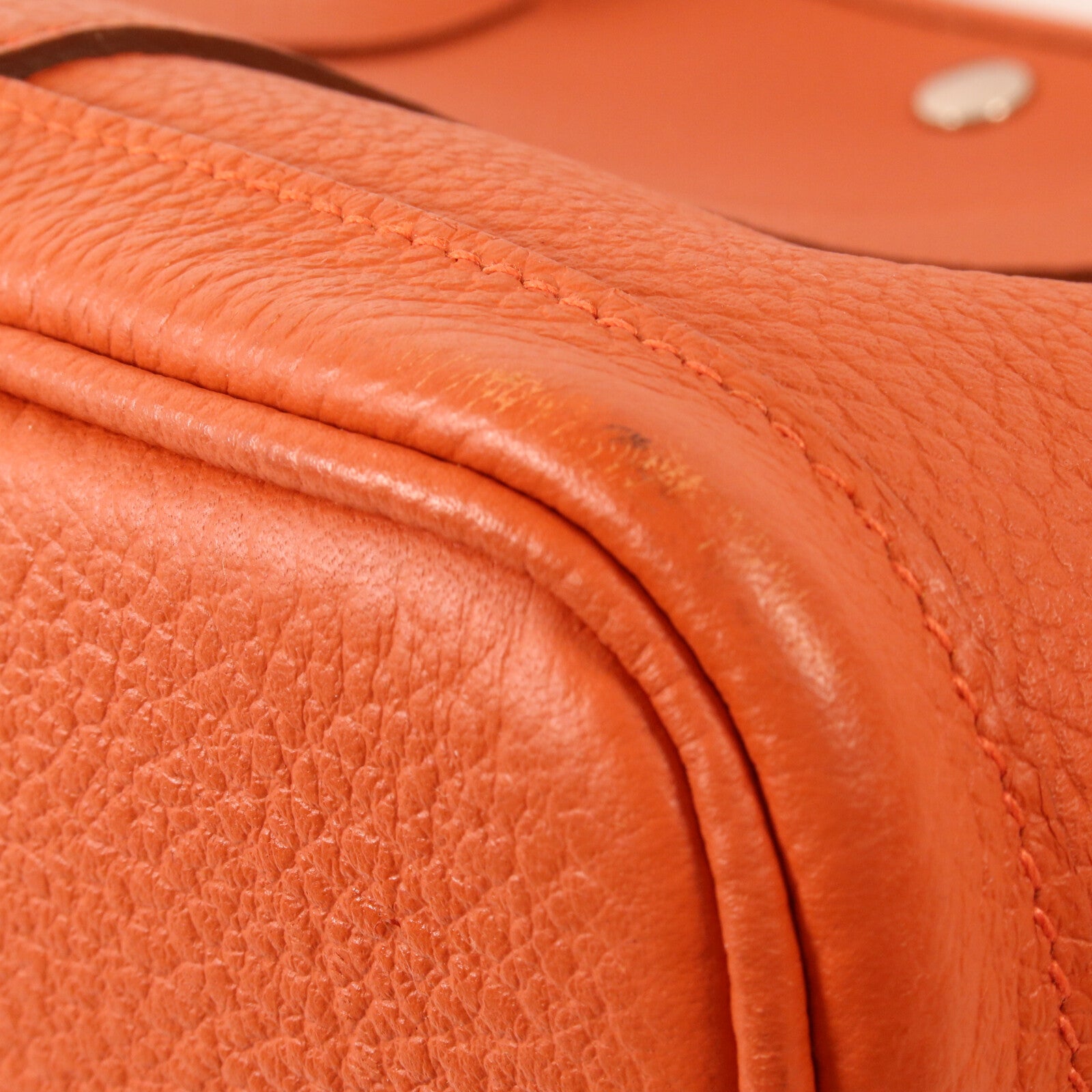 HERMES Country皮革Garden Party PM手挽袋Sanguine