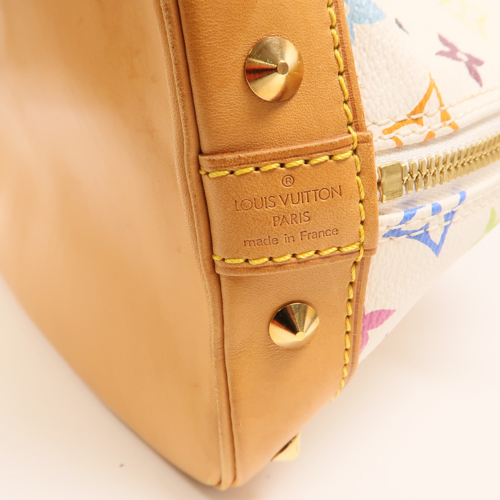 LOUIS VUITTON Monogram Multicolore Alma PM金扣手挽袋