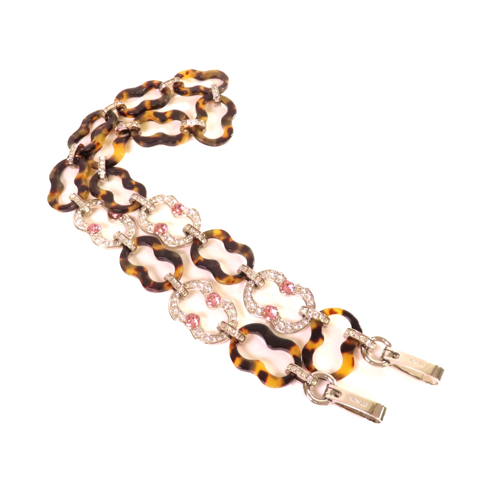 PRADA 金屬/PVC Shoulder Strap銀扣肩帶啡色