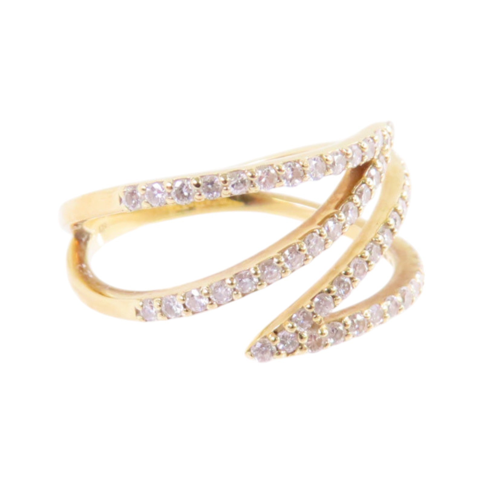 JEWELRY 18K黃金/鑽石Diamond Ring戒指US#6.25