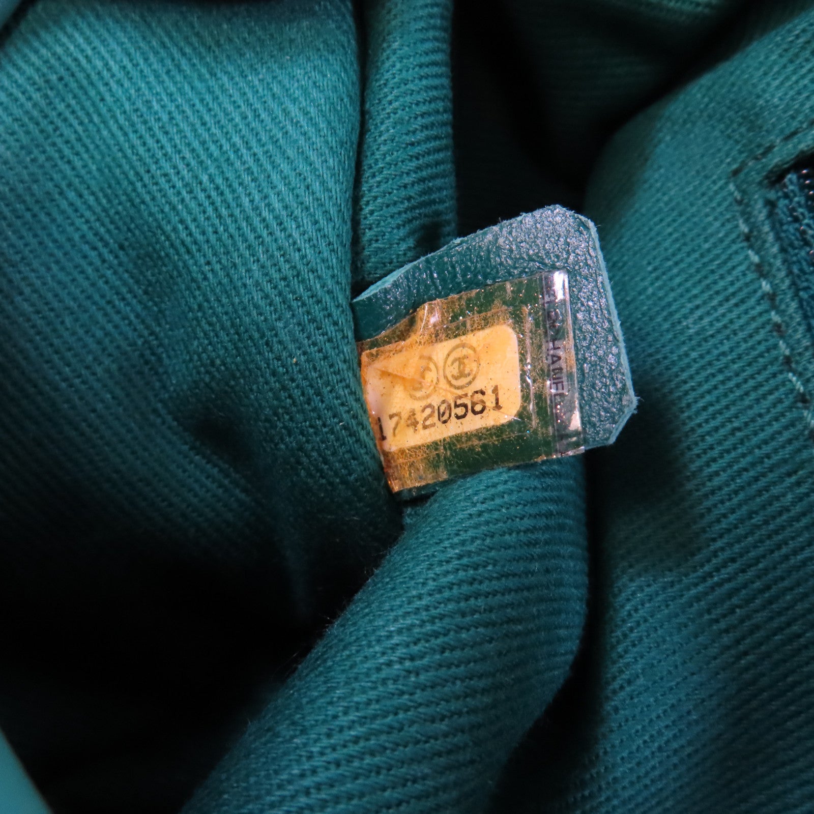 CHANEL 牛皮皮革Chain Shoulder銀扣鏈帶肩背袋綠色