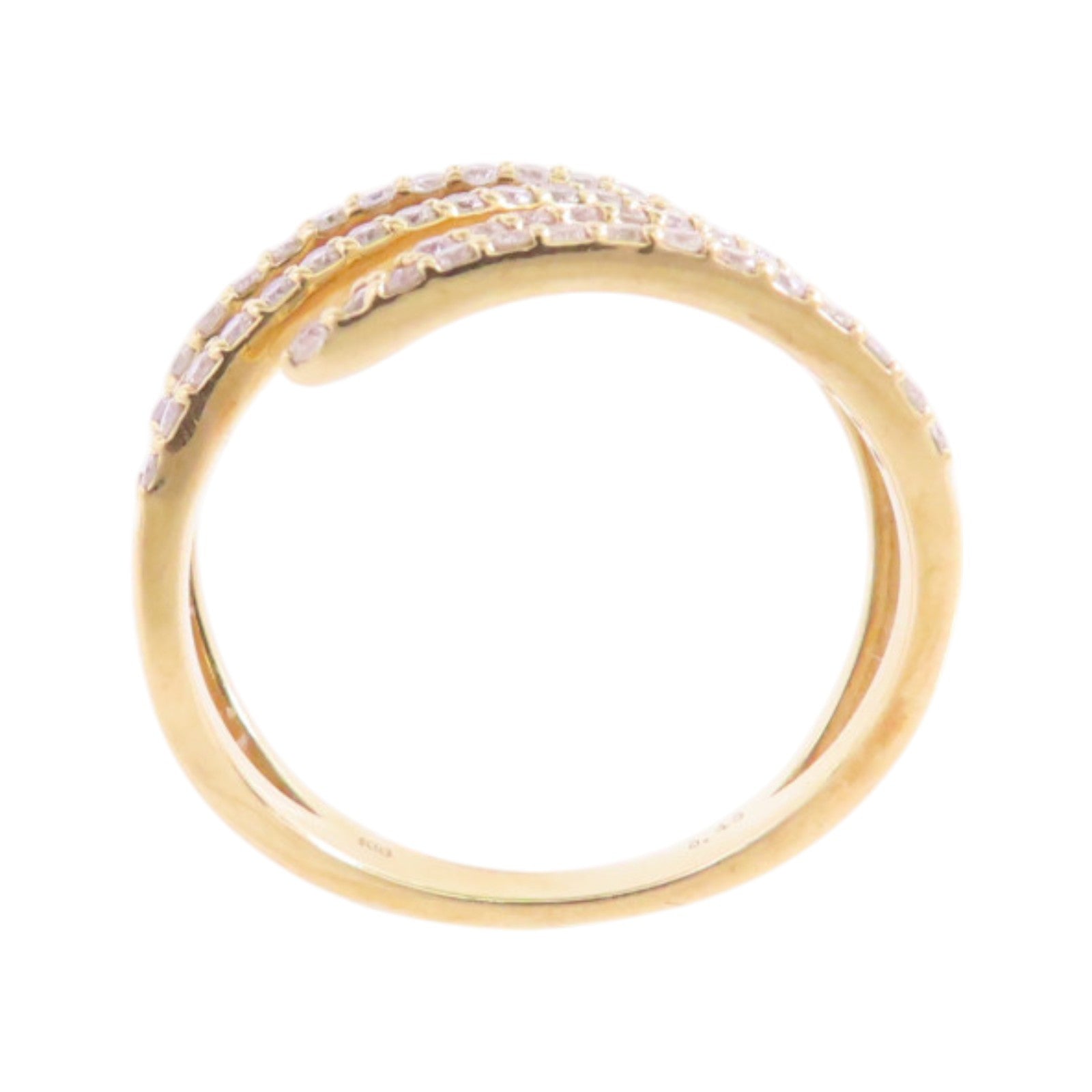 JEWELRY 18K黃金/鑽石Diamond Ring戒指US#6.25