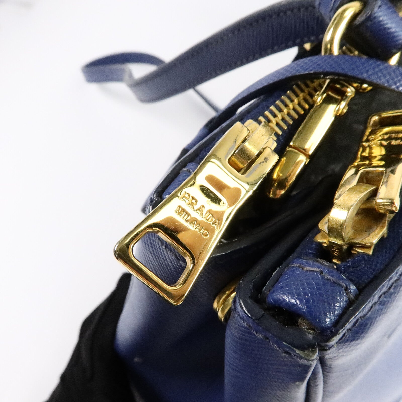PRADA 牛皮皮革Galleria Bag手挽肩背兩用袋