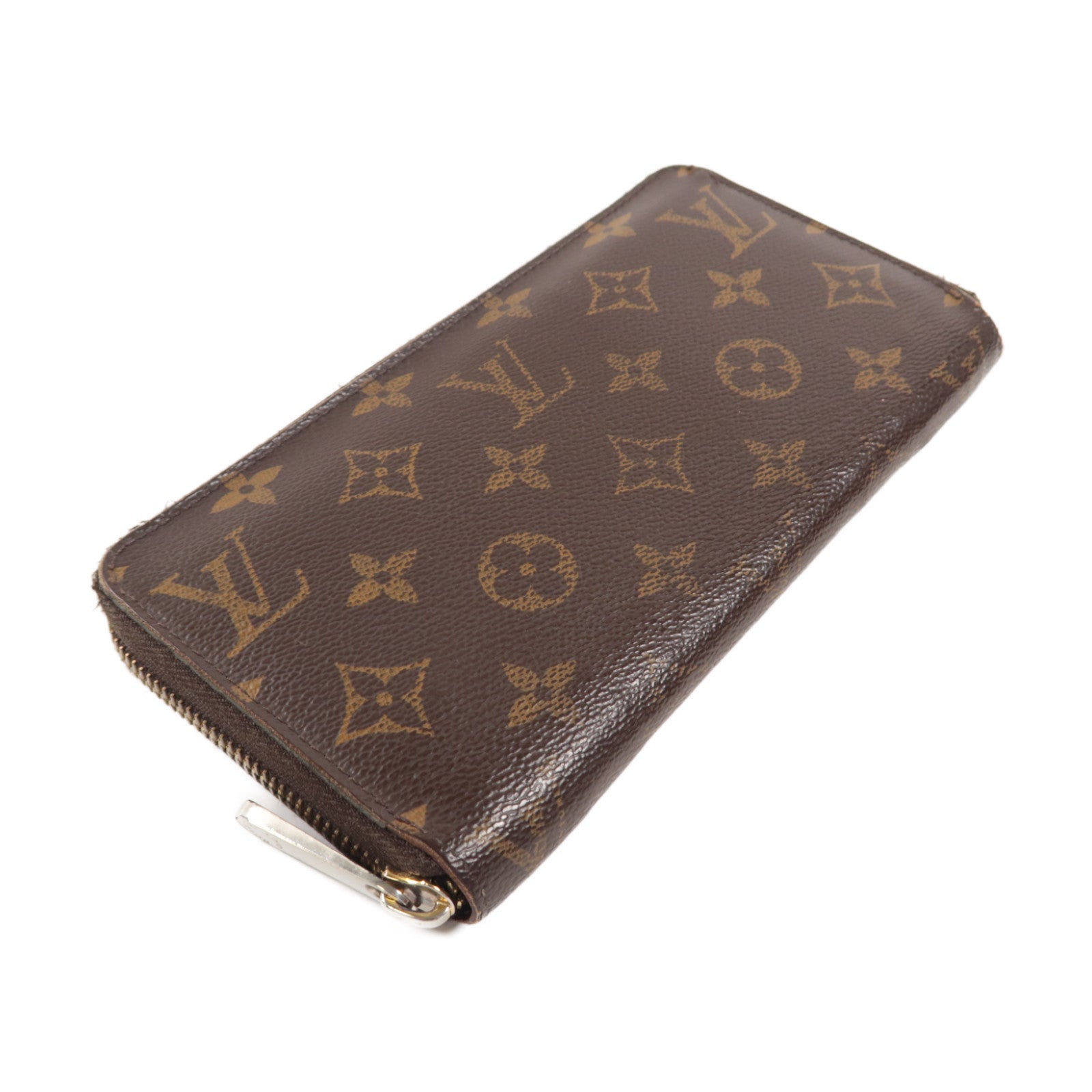 LOUIS VUITTON Monogram Long Wallet銀扣/金扣長錢包啡色