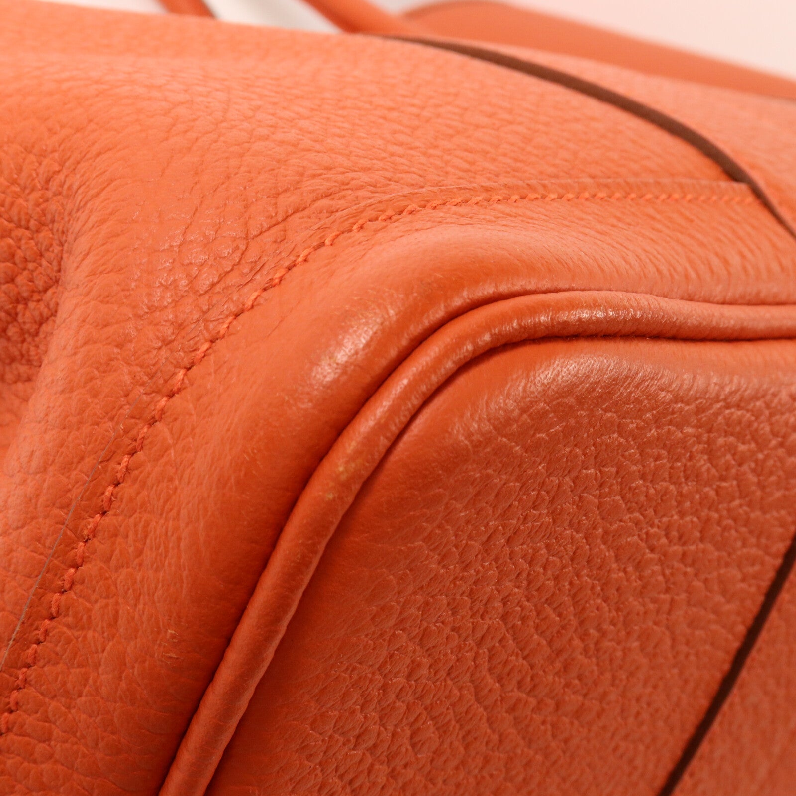 HERMES Country皮革Garden Party PM手挽袋Sanguine
