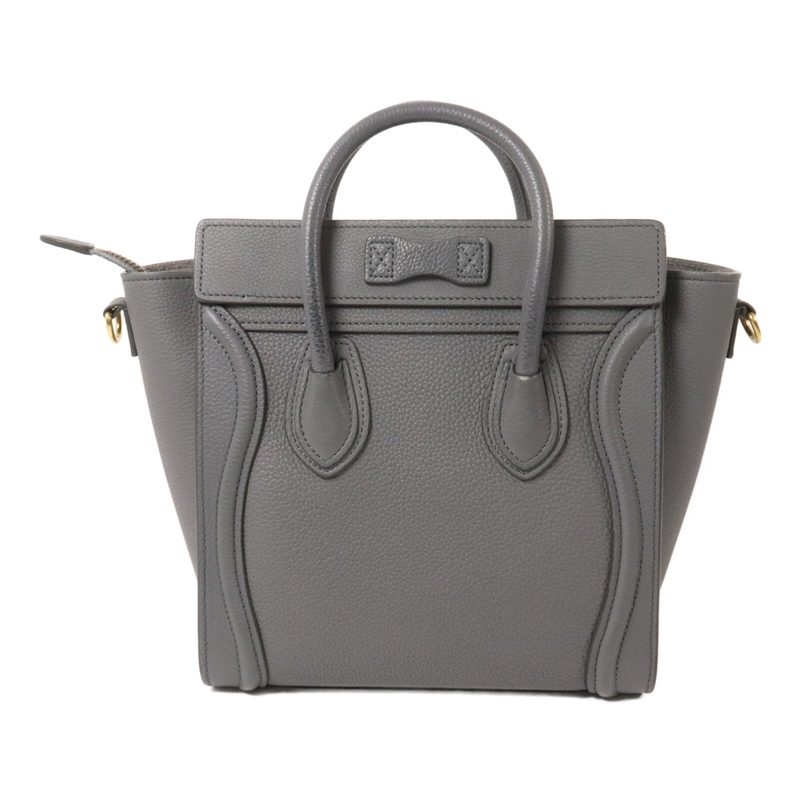 CELINE 牛皮皮革Nano Luggage手挽肩背兩用袋