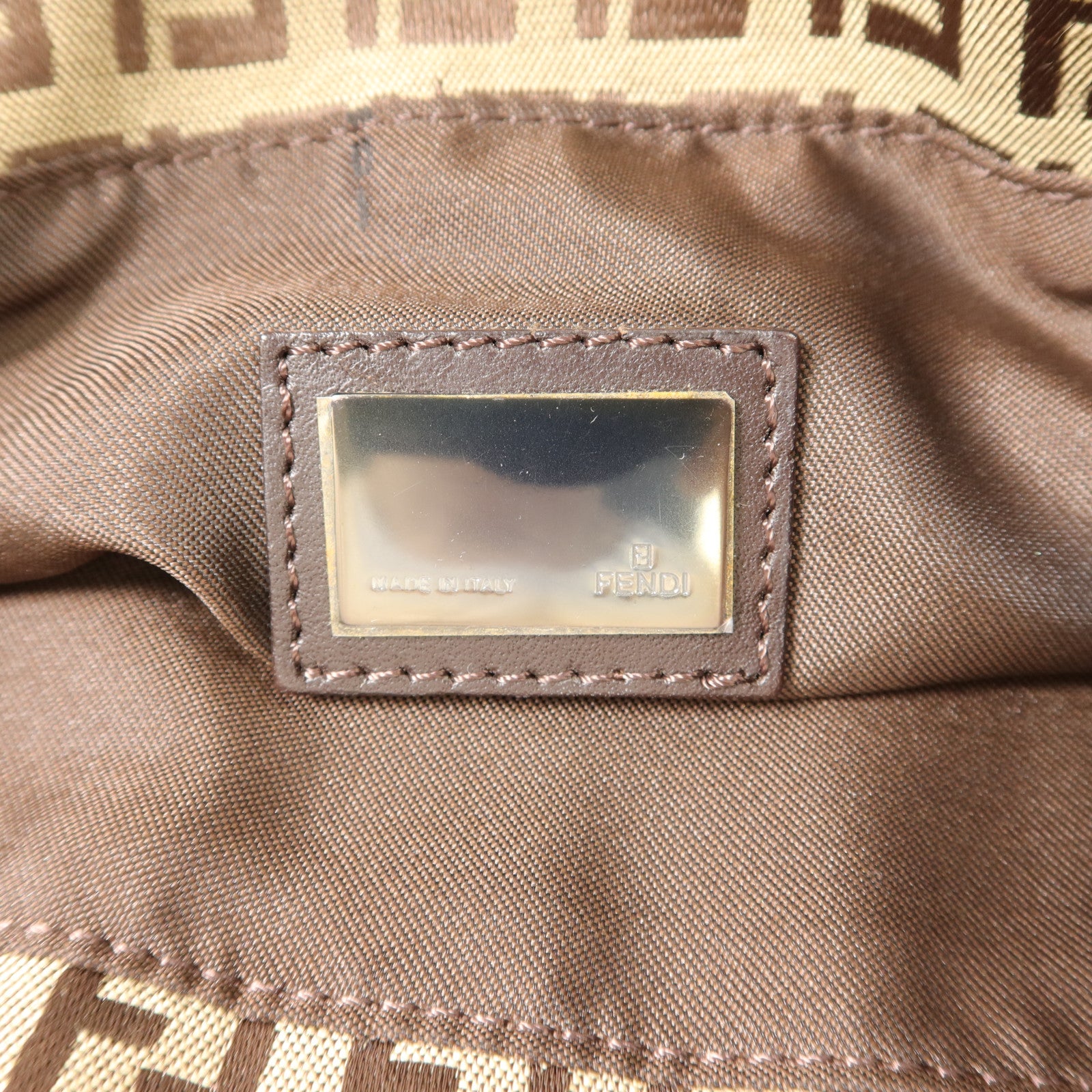 FENDI 牛皮皮革/帆布Vintage Hand Bag手挽袋