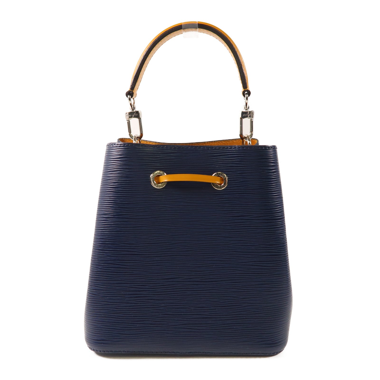LOUIS VUITTON Epi NeoNoe BB銀扣手挽肩背兩用袋深藍色