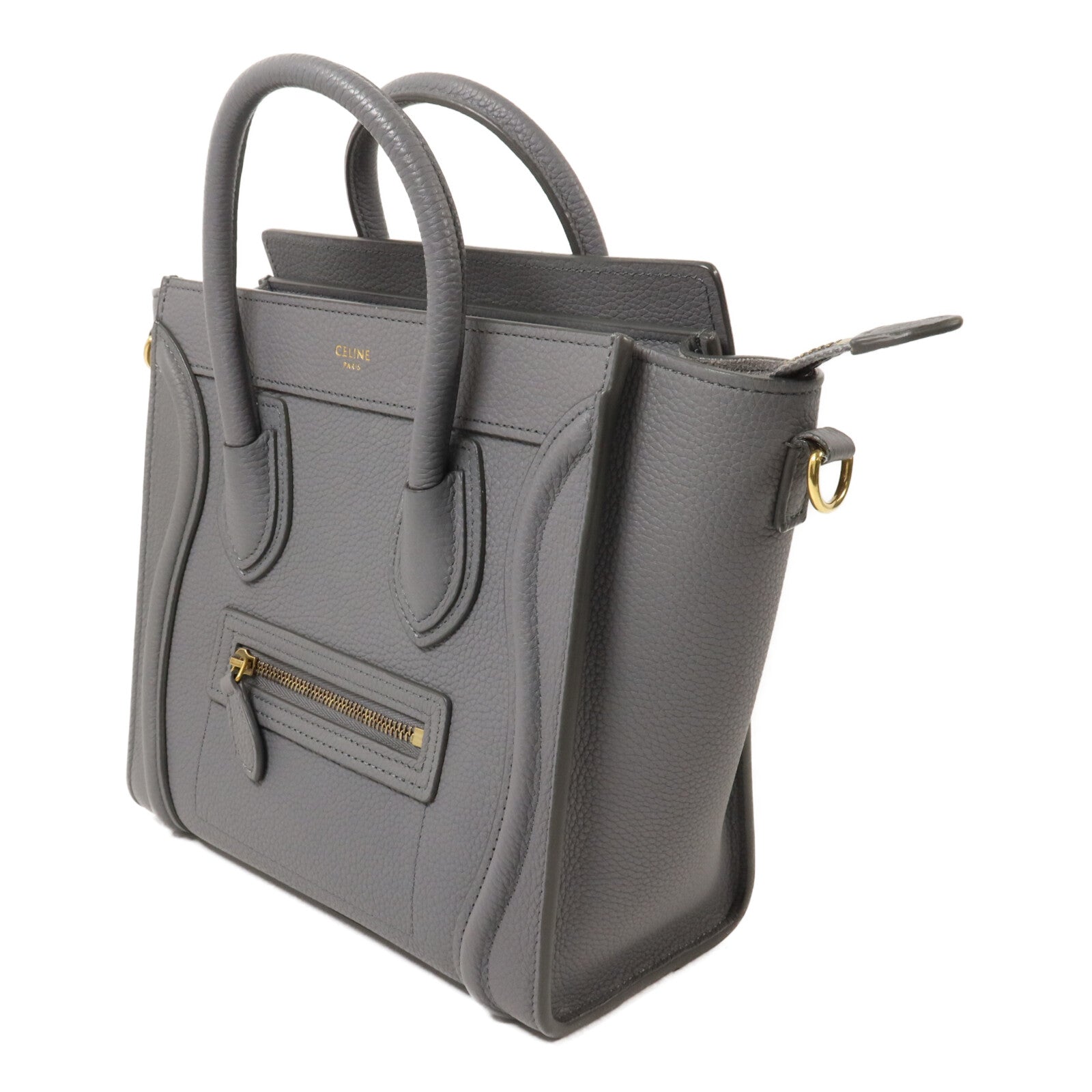 CELINE 牛皮皮革Nano Luggage手挽肩背兩用袋