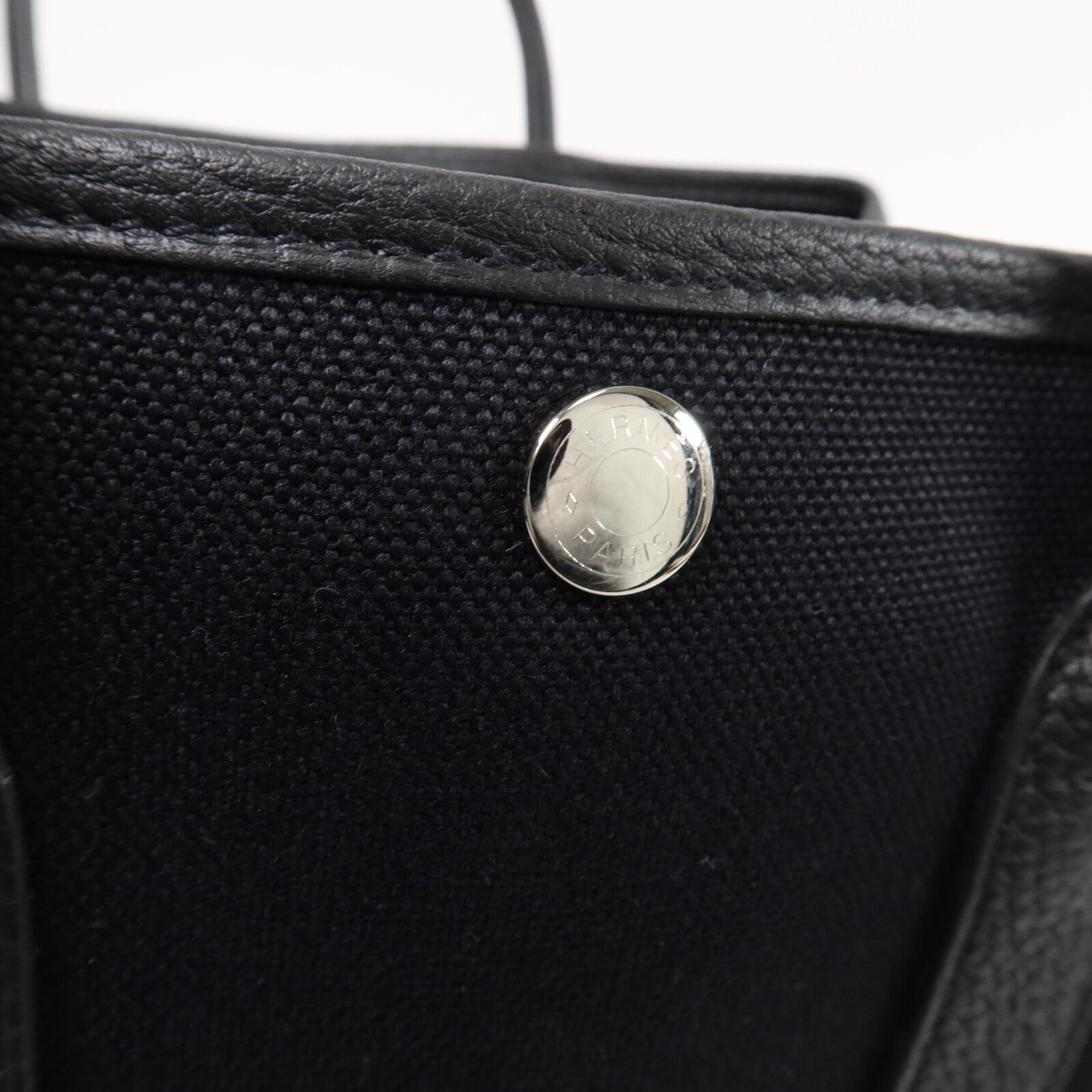 HERMES 帆布Garden Party TPM手挽袋Noir