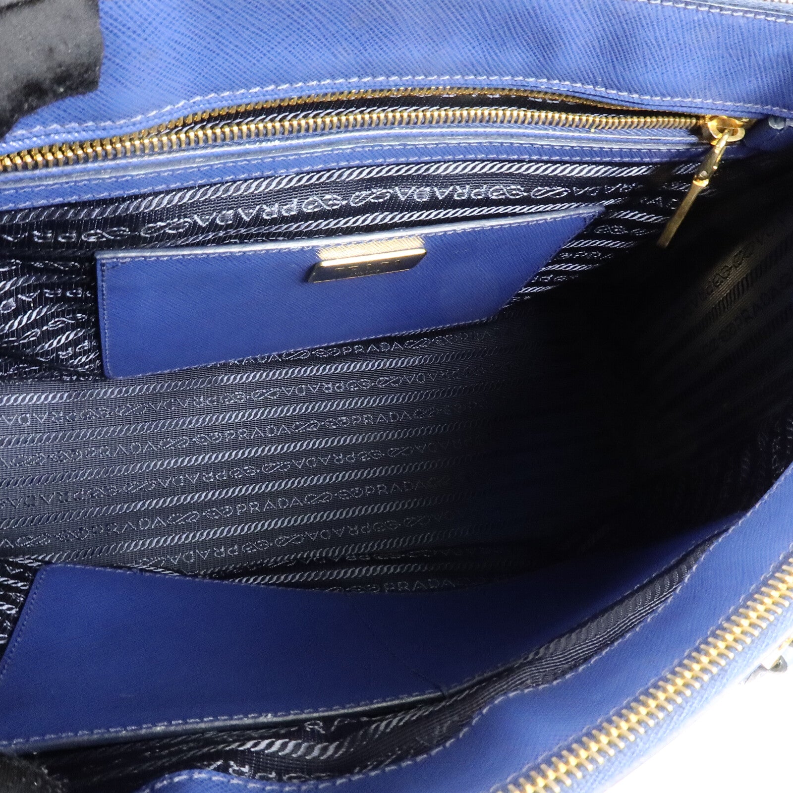 PRADA 牛皮皮革Galleria Bag手挽肩背兩用袋