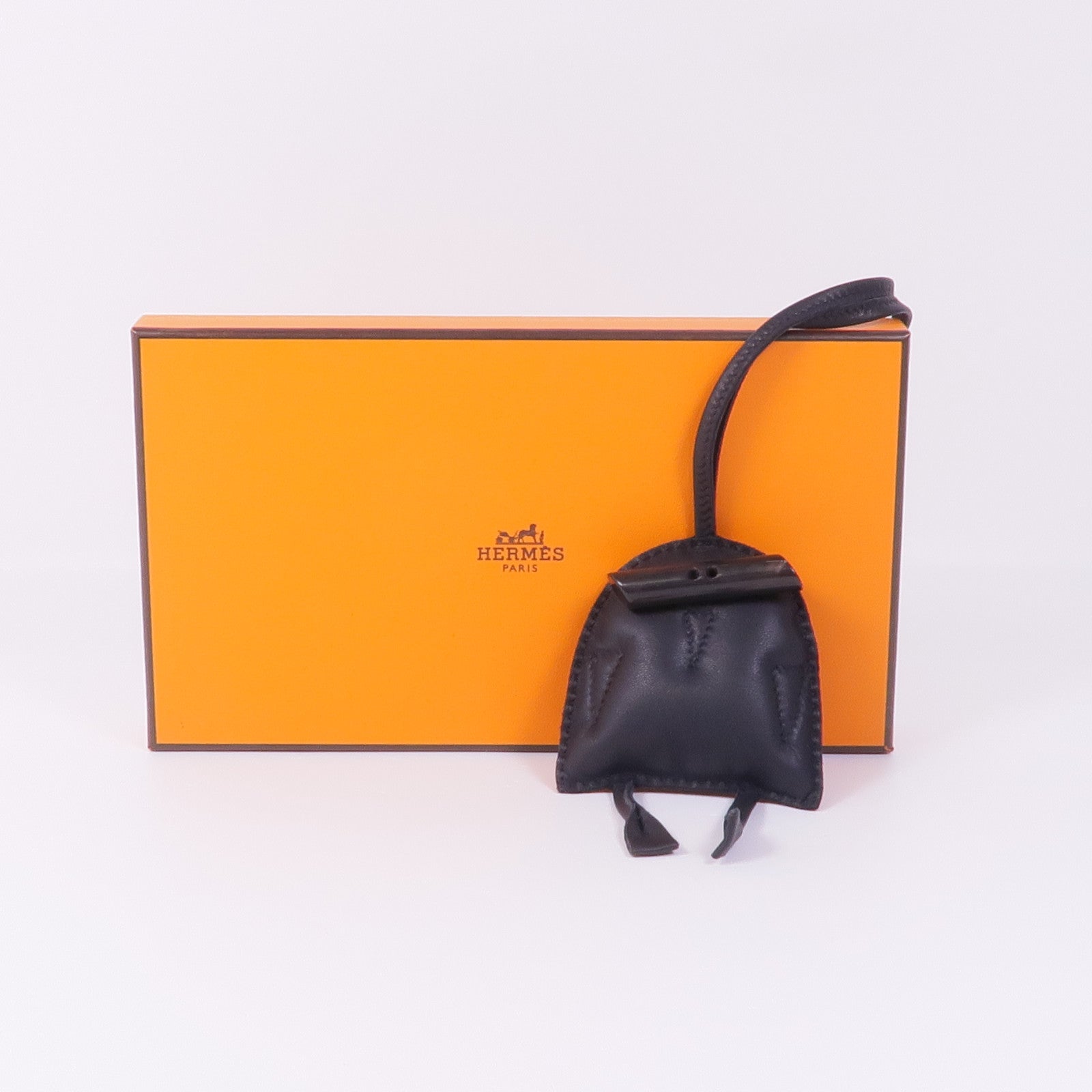 HERMES 水牛角/Milo皮革Charm掛飾Nior