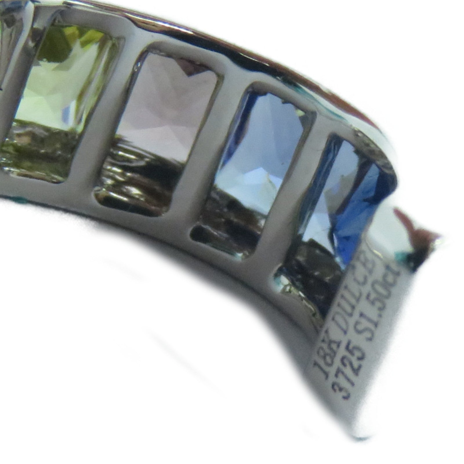JEWELRY **【激減優惠】18K白金Earrings 1.60ct/1.50ct彩色寶石耳環