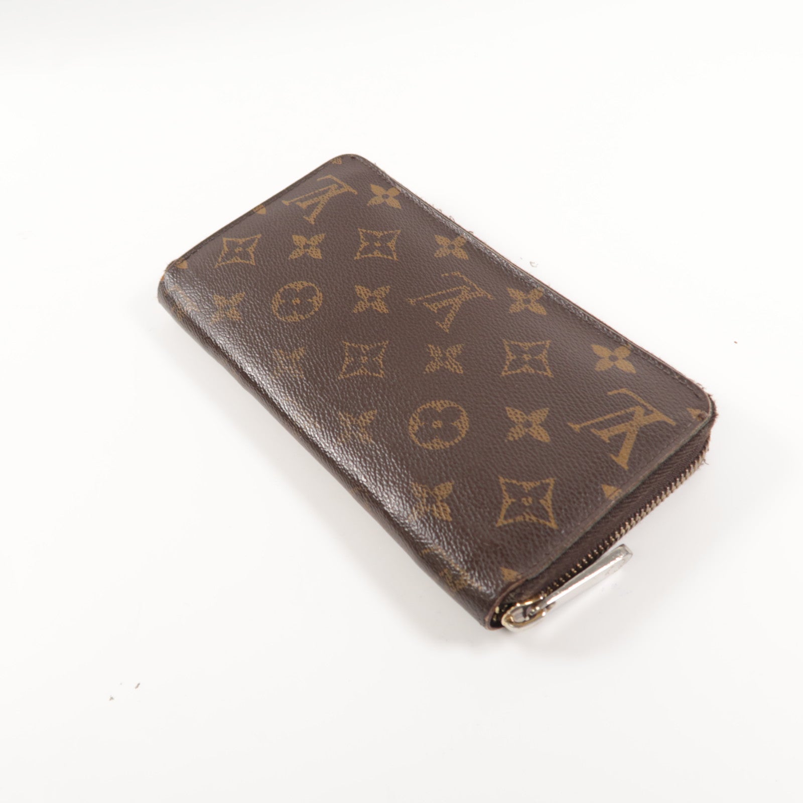 LOUIS VUITTON Monogram Long Wallet銀扣/金扣長錢包啡色