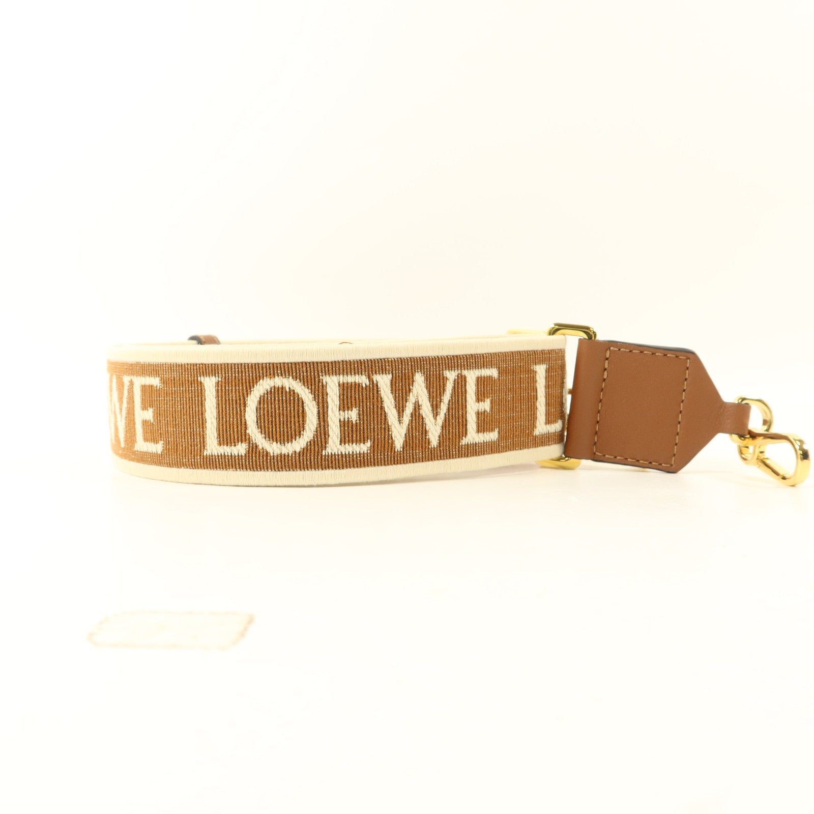 LOEWE 帆布/牛皮皮革Shoulder Strap肩帶