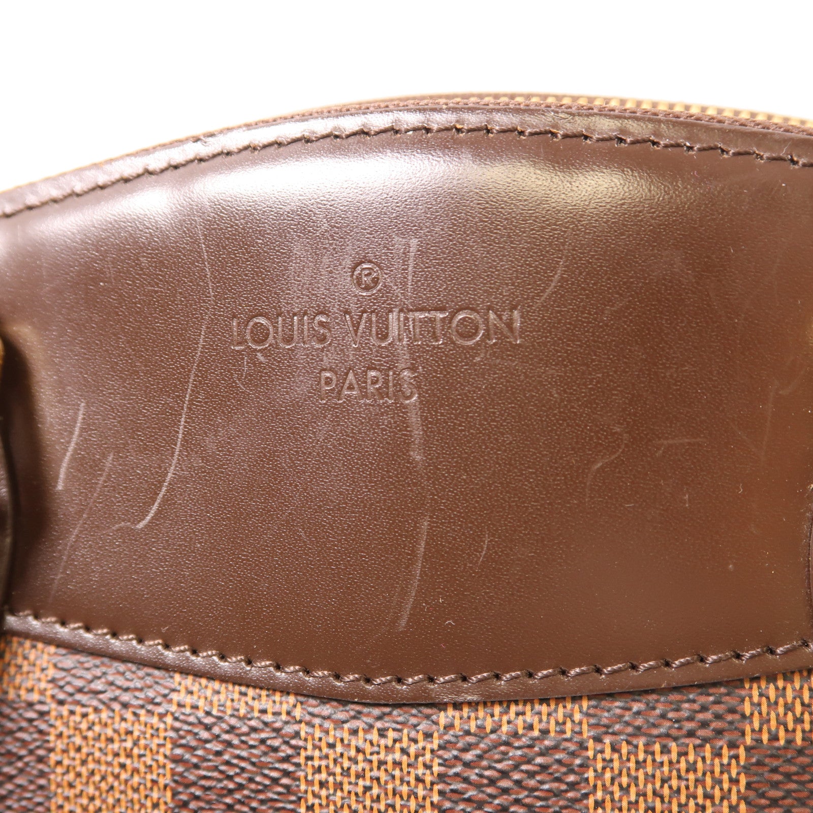 LOUIS VUITTON 【激減優惠】Damier Verona PM金扣肩背袋棕色
