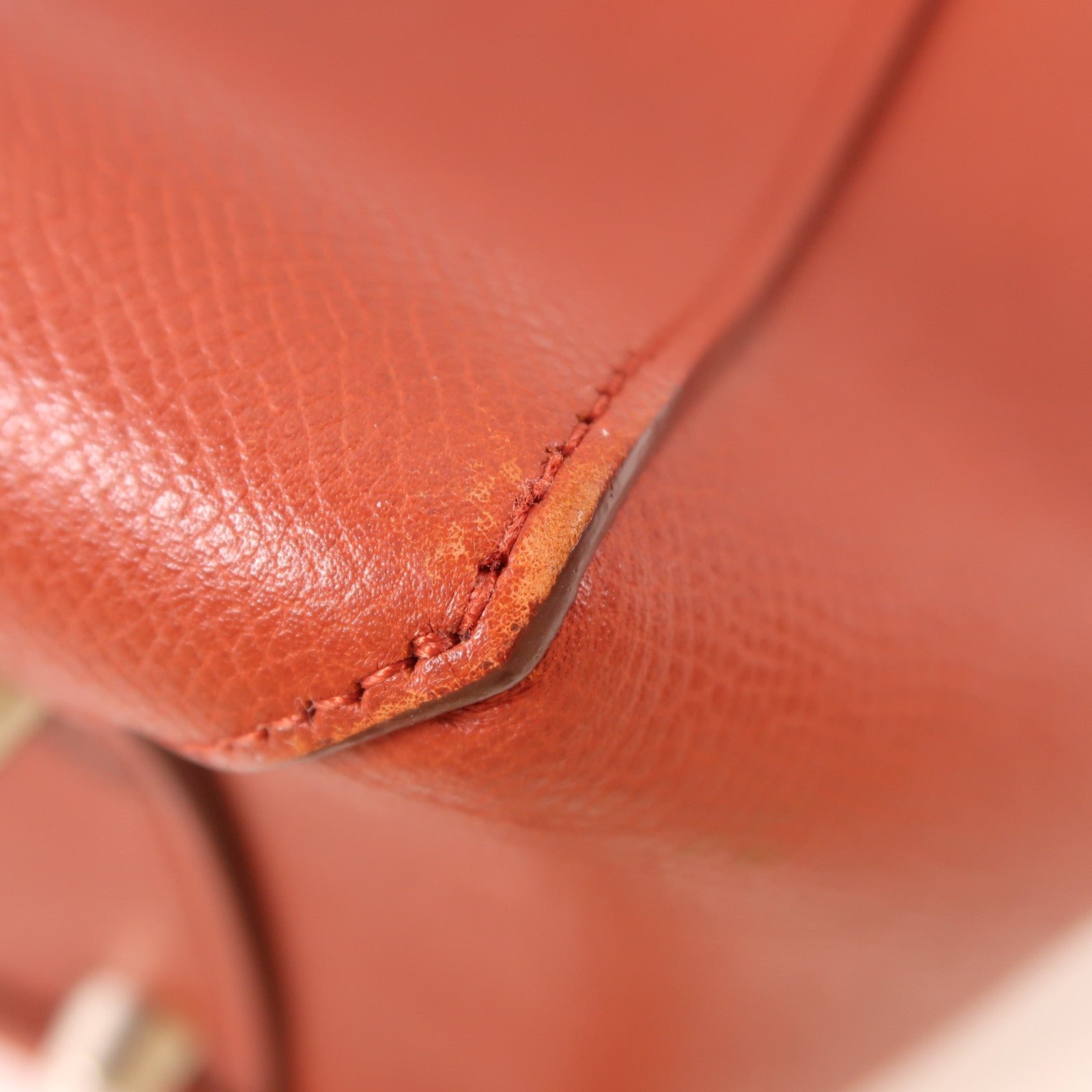 CELINE 牛皮皮革Belt Bag銀扣手挽肩背兩用袋紅色