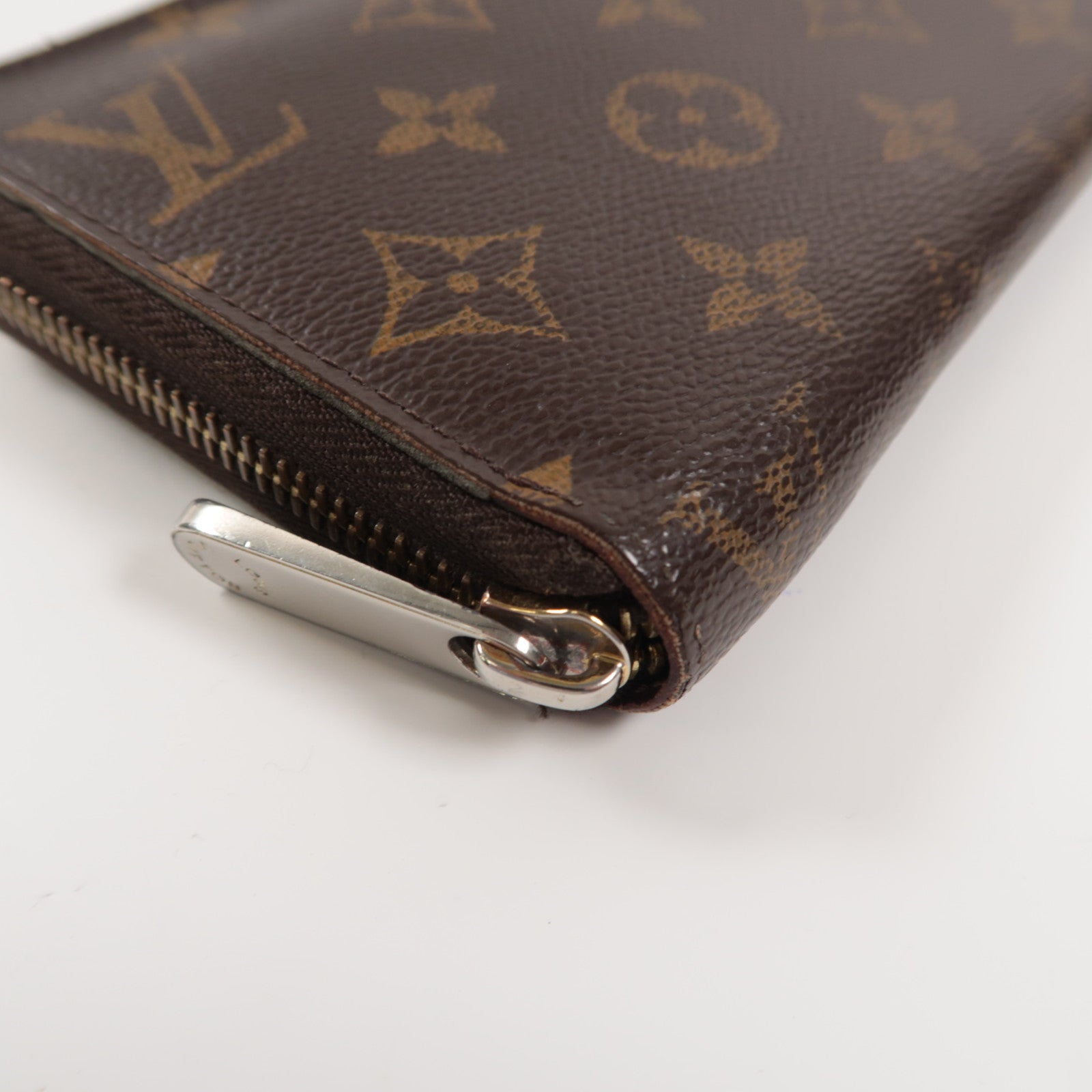 LOUIS VUITTON Monogram Long Wallet銀扣/金扣長錢包啡色