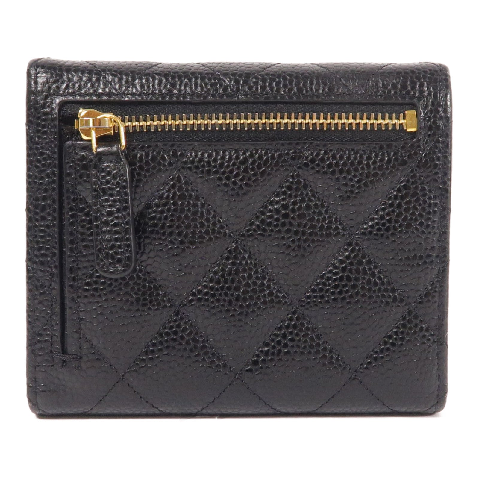 CHANEL 牛皮皮革Classic Small Flap Wallet金扣錢包