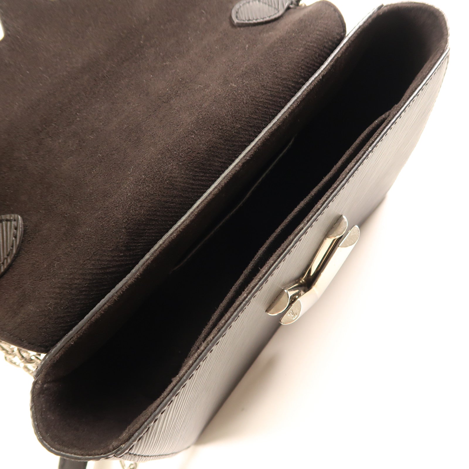 LOUIS VUITTON Epi Twist MM銀扣鏈帶肩背袋