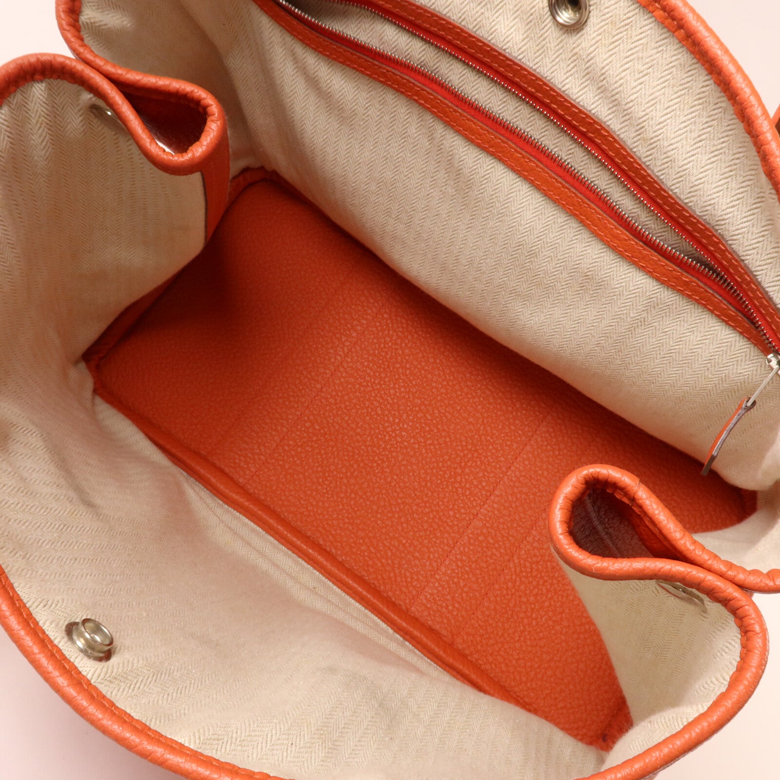 HERMES Country皮革Garden Party PM手挽袋Sanguine