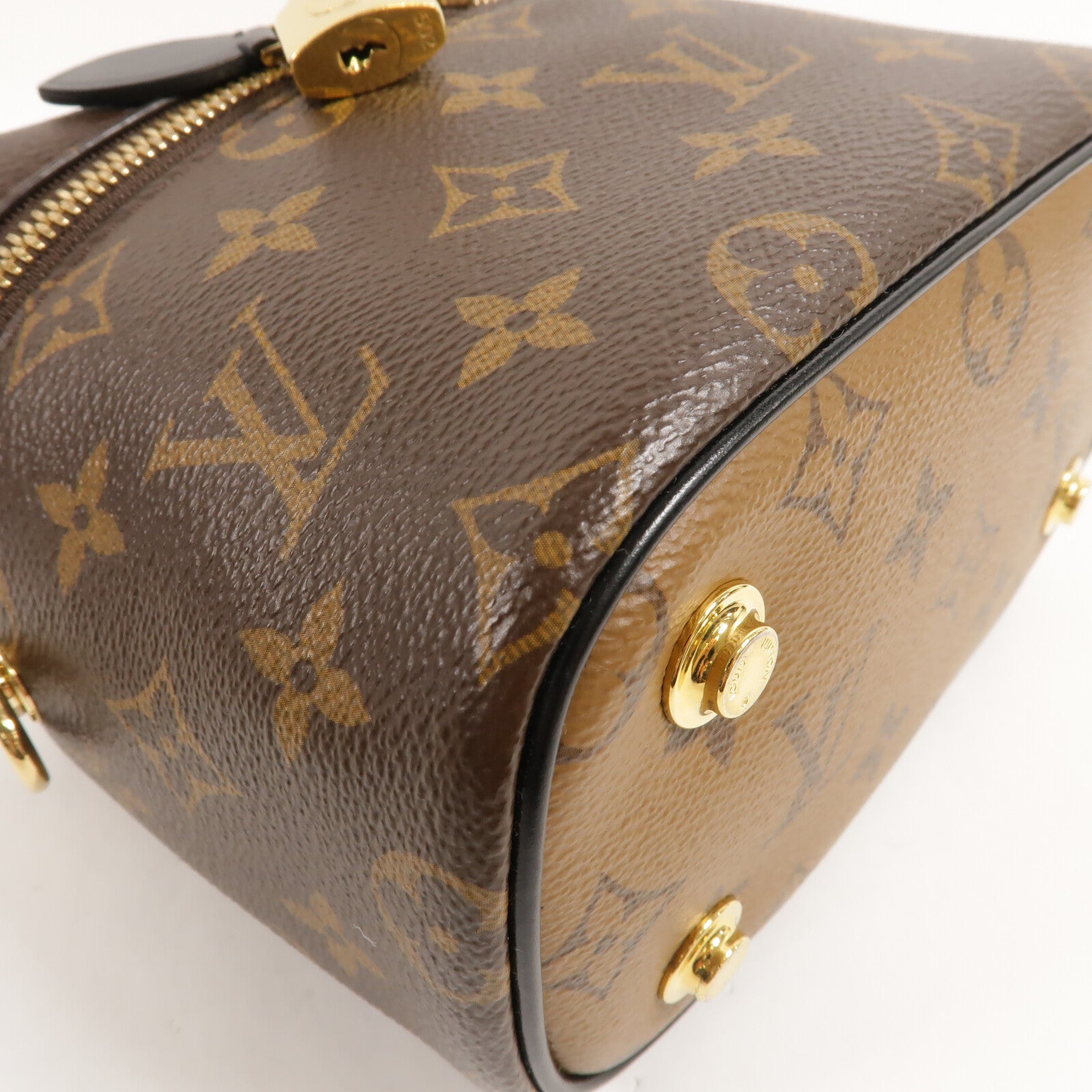 LOUIS VUITTON Monogram Reverse Vanity PM鏈帶手挽肩背兩用袋