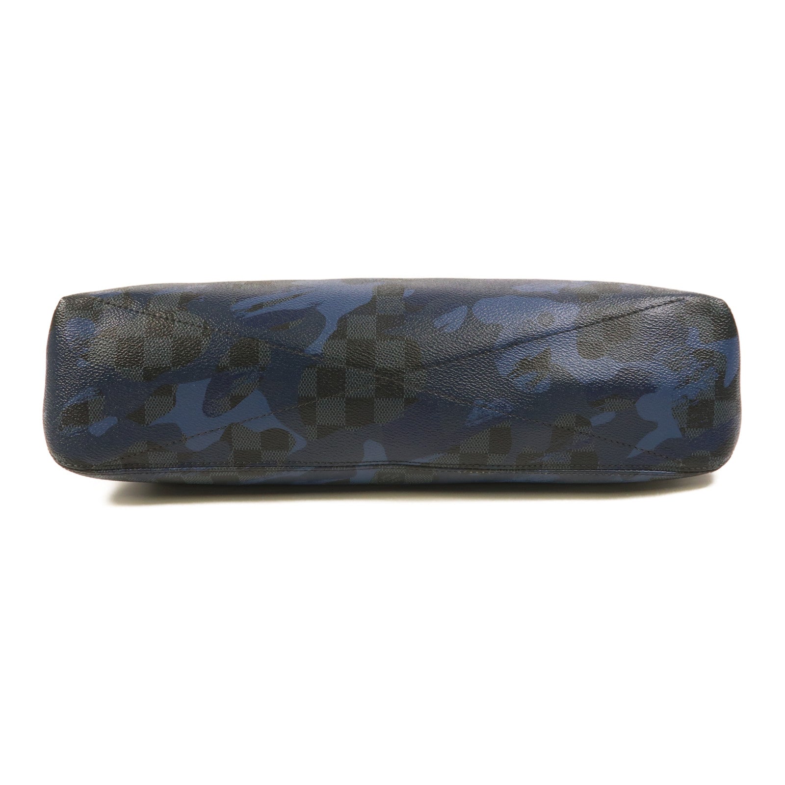 LOUIS VUITTON Damier Cobalt Camouflage Hunter銀扣肩背袋
