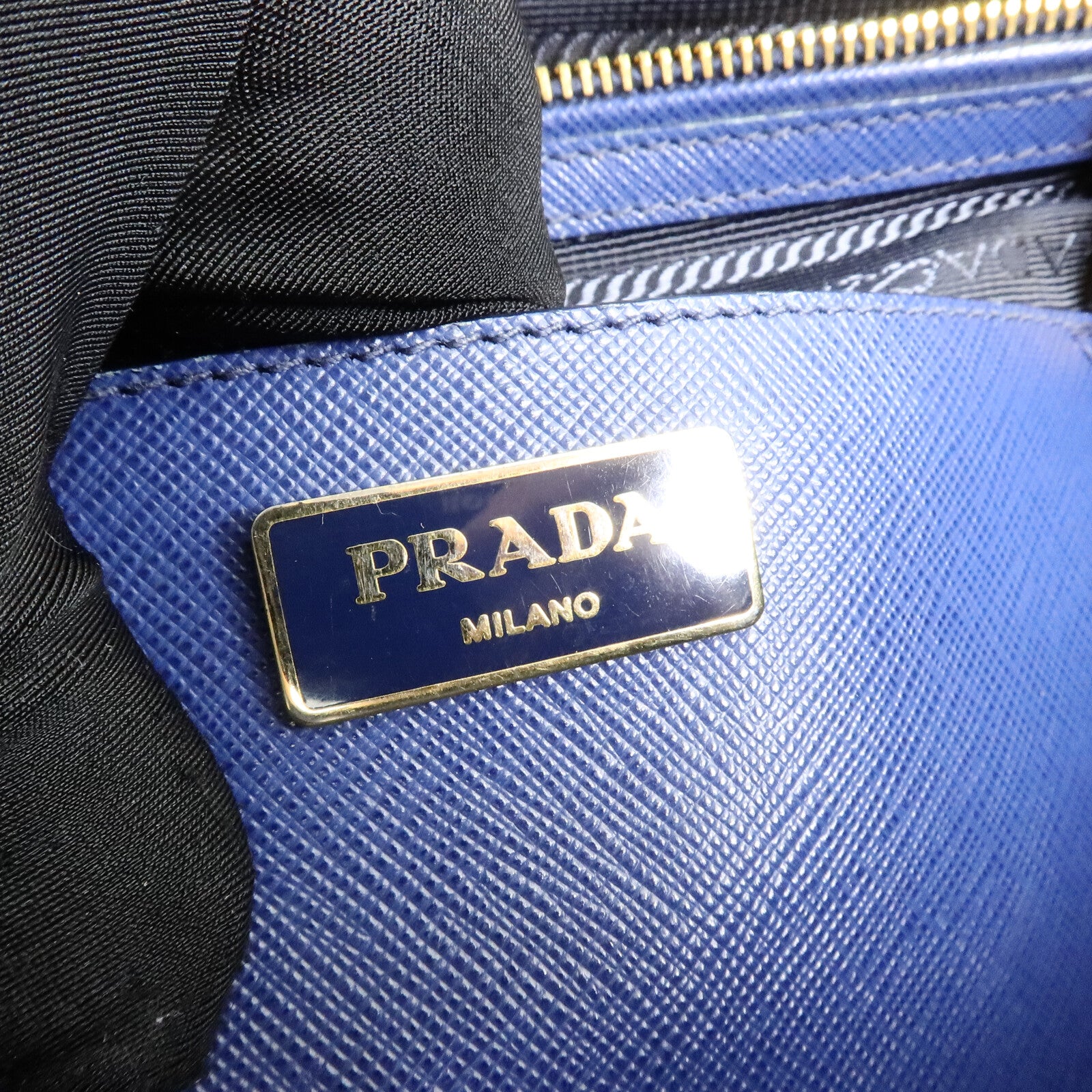 PRADA 牛皮皮革Galleria Bag手挽肩背兩用袋