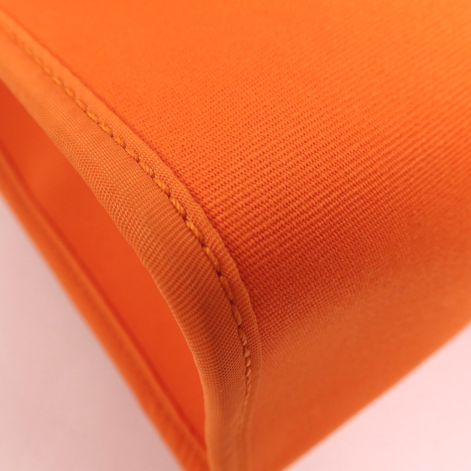 HERMES 帆布Herbag PM銀扣手挽肩背兩用袋Orange