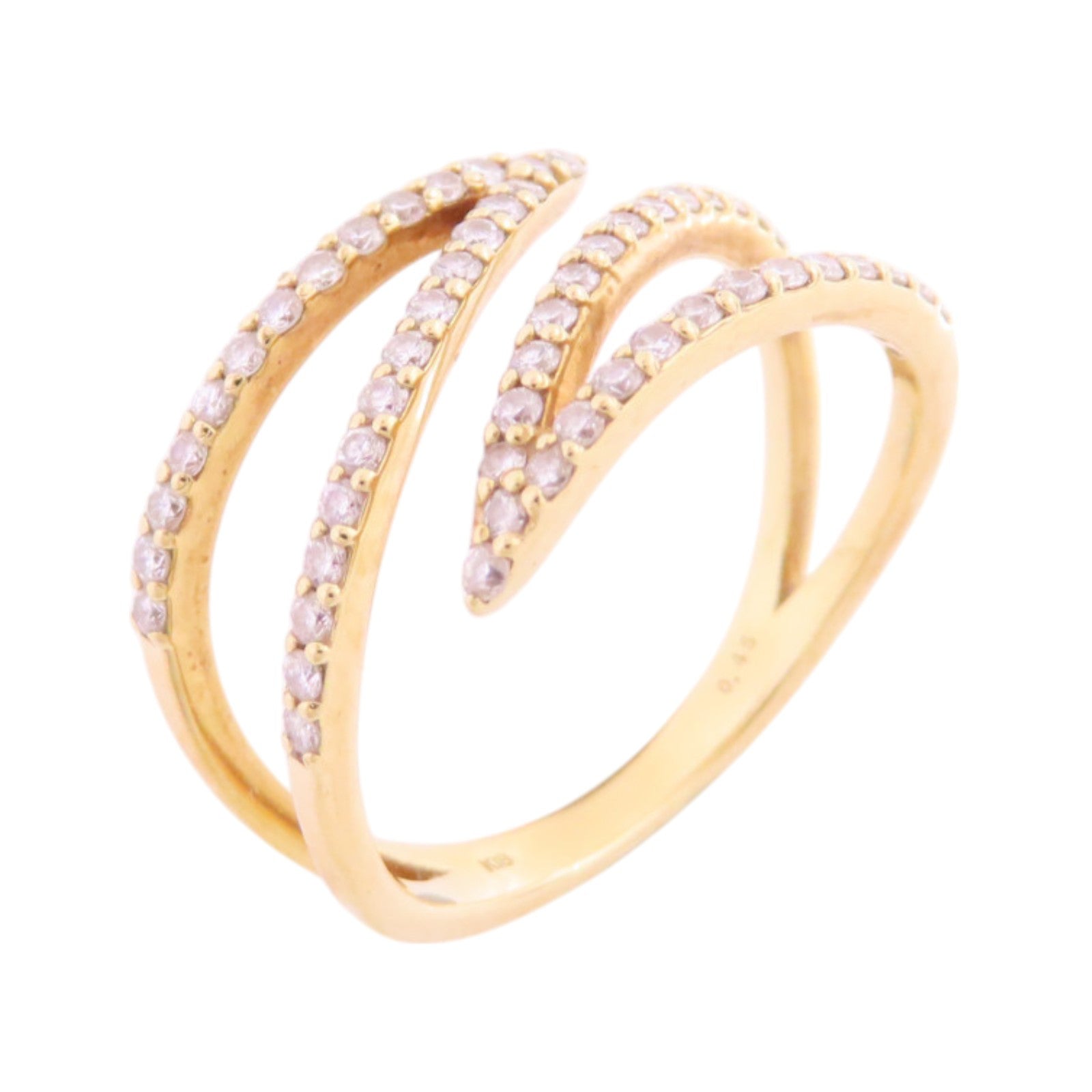JEWELRY 18K黃金/鑽石Diamond Ring戒指US#6.25