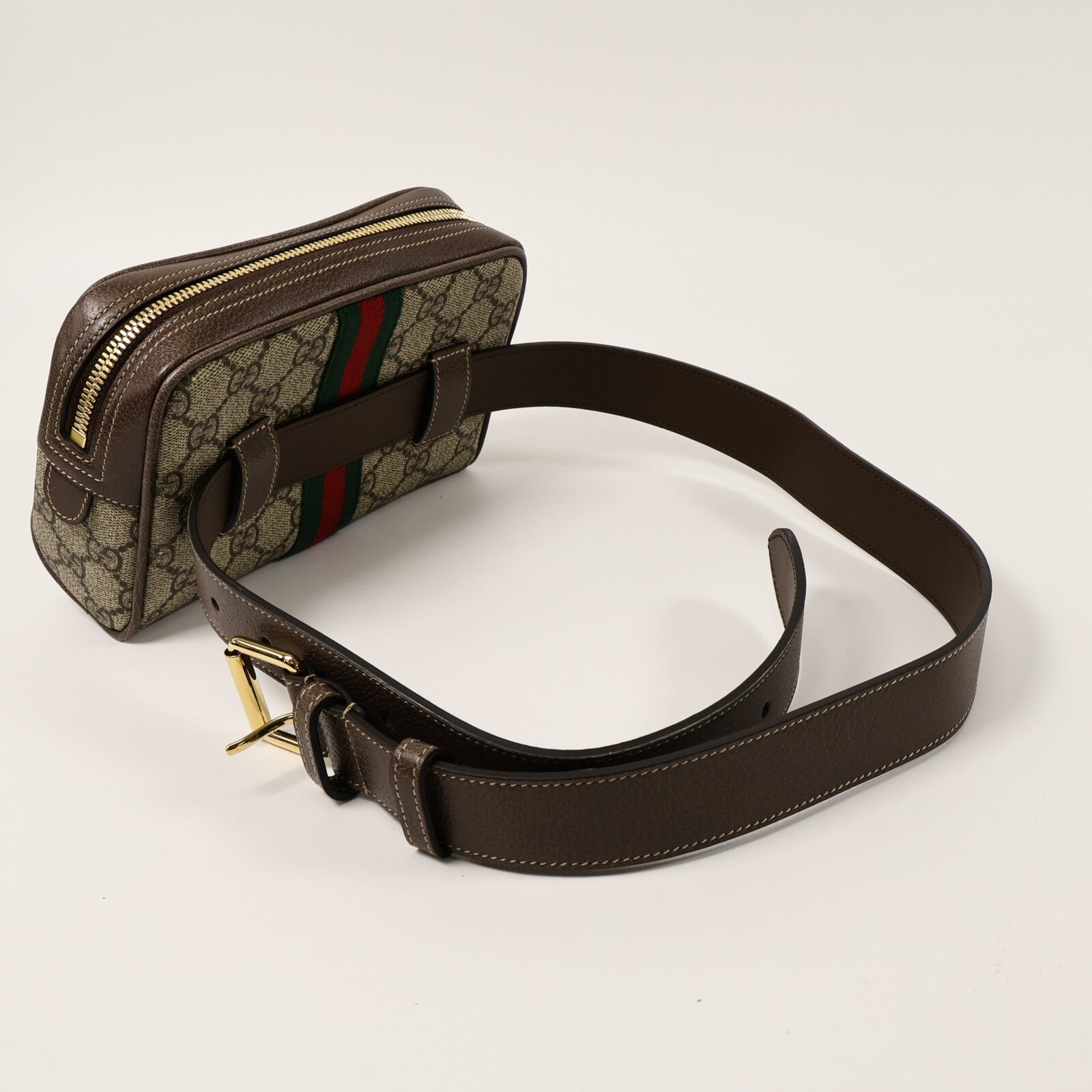 GUCCI 塗層帆布Ophidia GG Supreme腰包