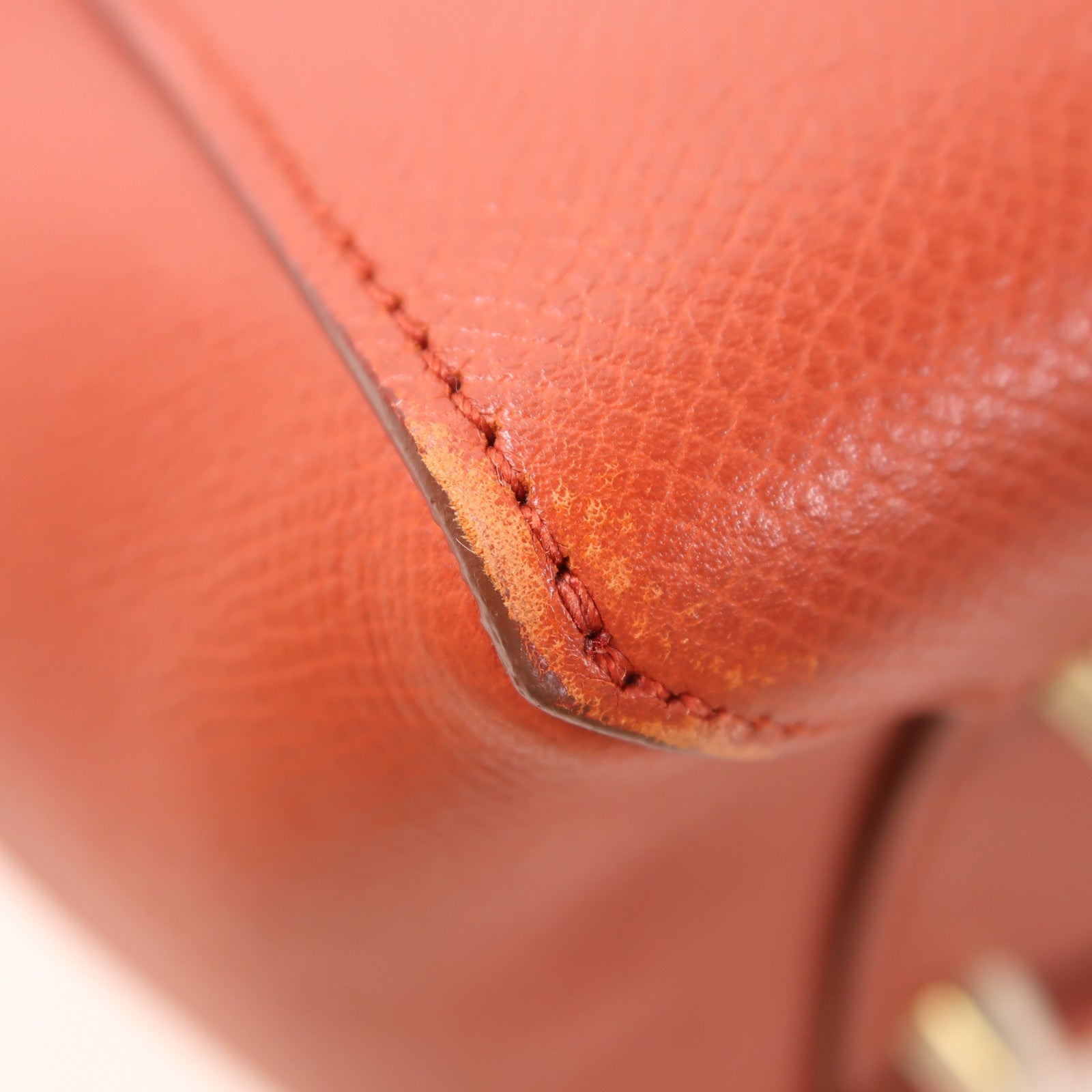CELINE 牛皮皮革Belt Bag銀扣手挽肩背兩用袋紅色