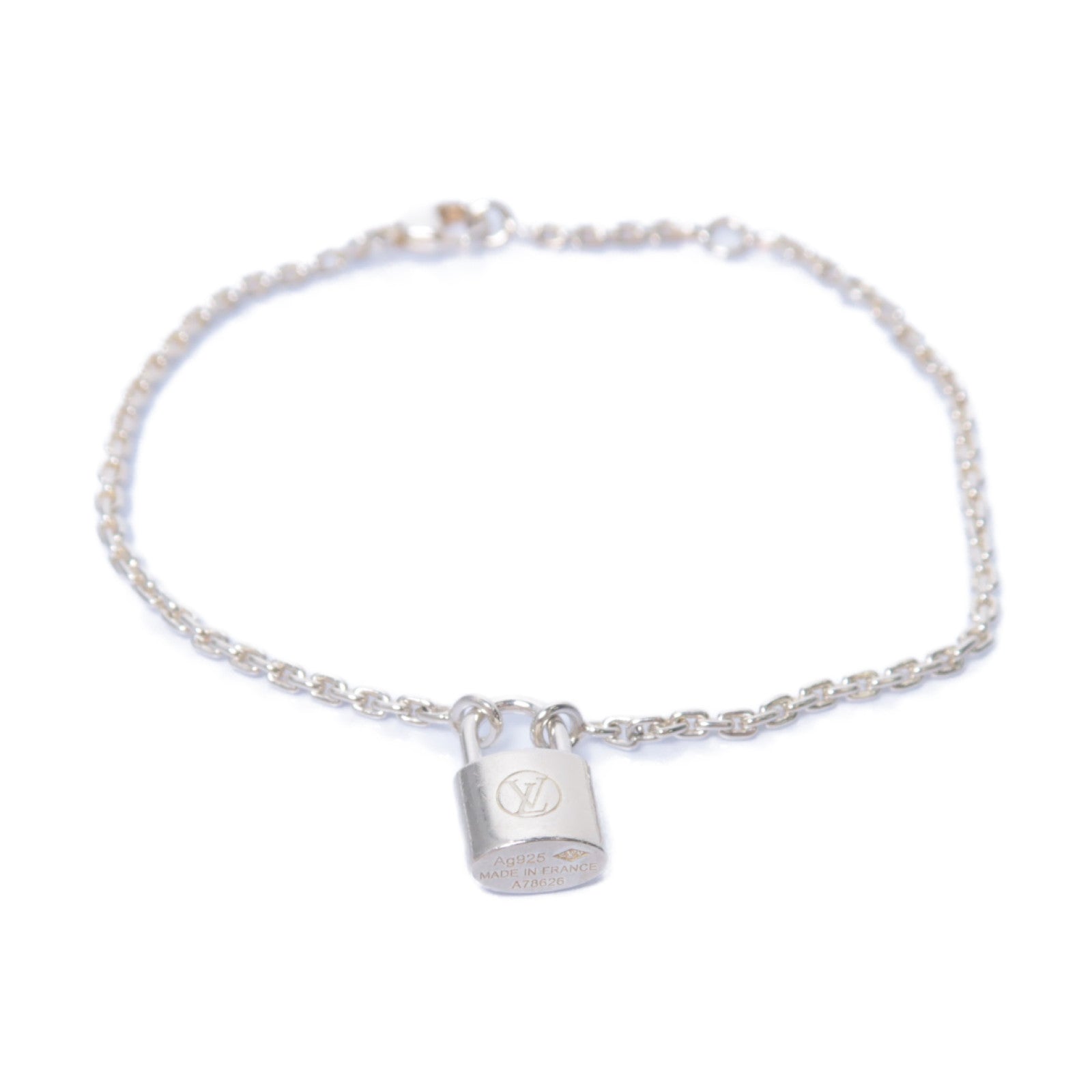 LOUIS VUITTON 【激減優惠】925純銀Silver Lockit Bracelet手鏈