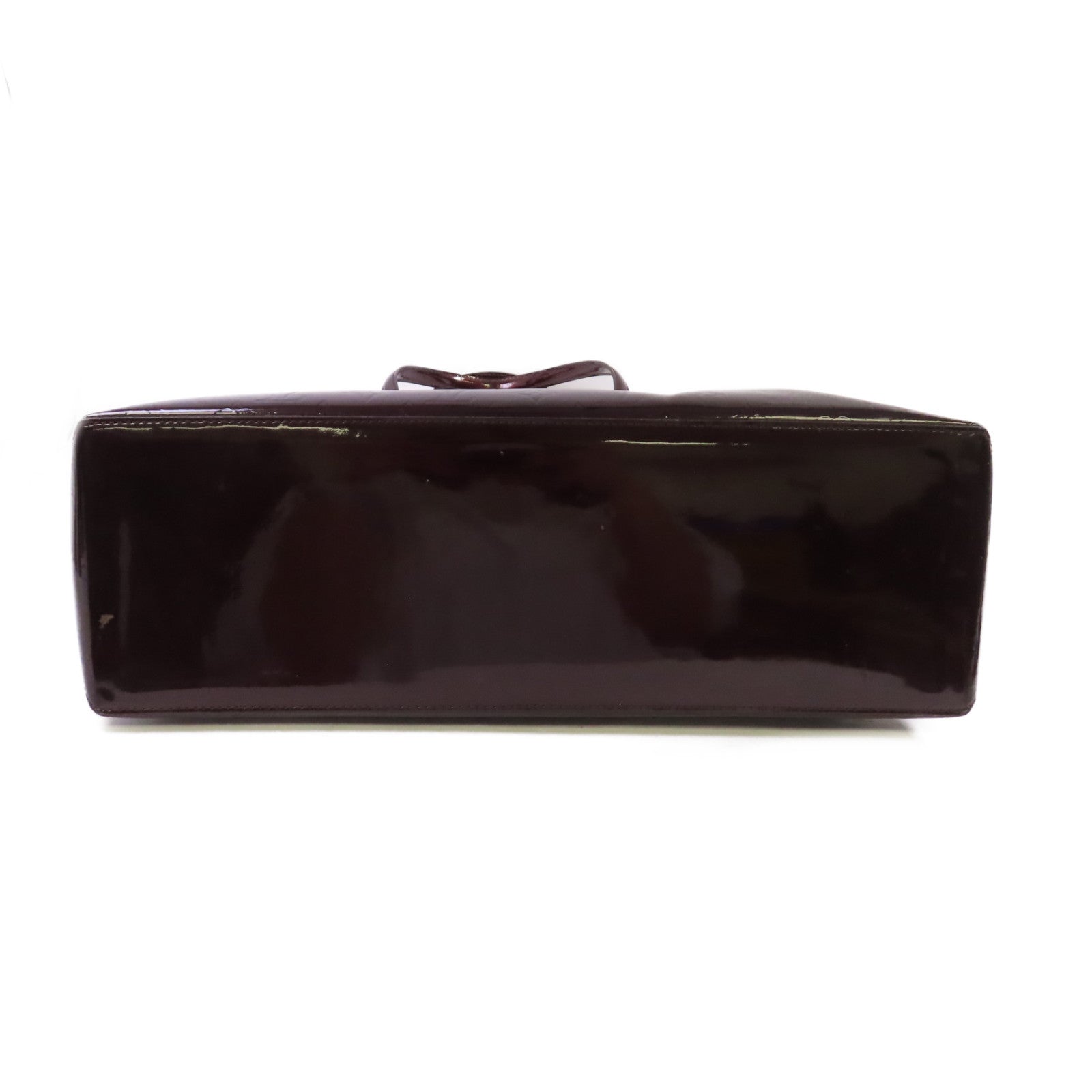 LOUIS VUITTON 【激減優惠】Monogram Vernis Wilshire GM Hand Bag金扣手挽袋酒紅色
