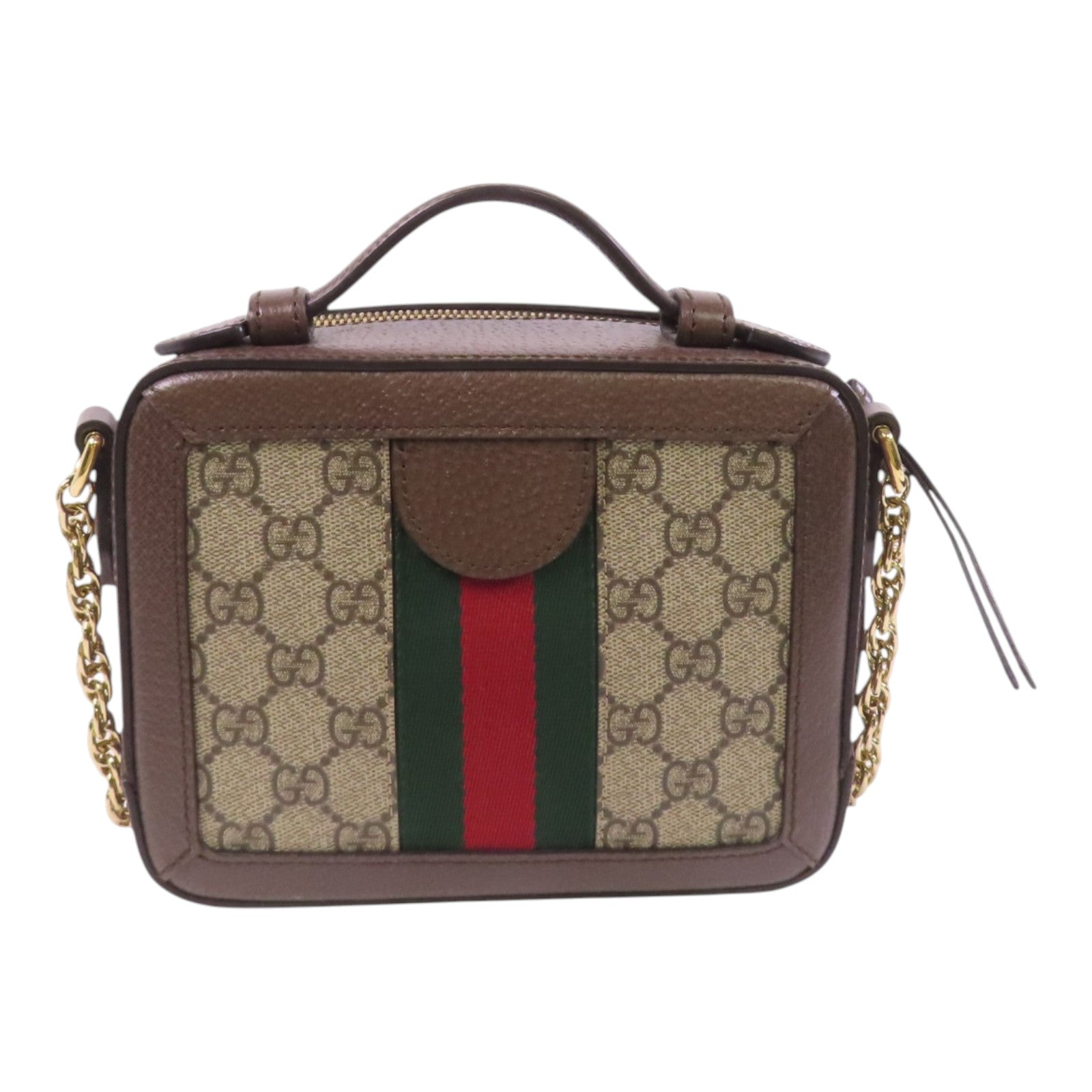 GUCCI 塗層帆布Ophidia GG Mini金扣鏈帶肩背袋