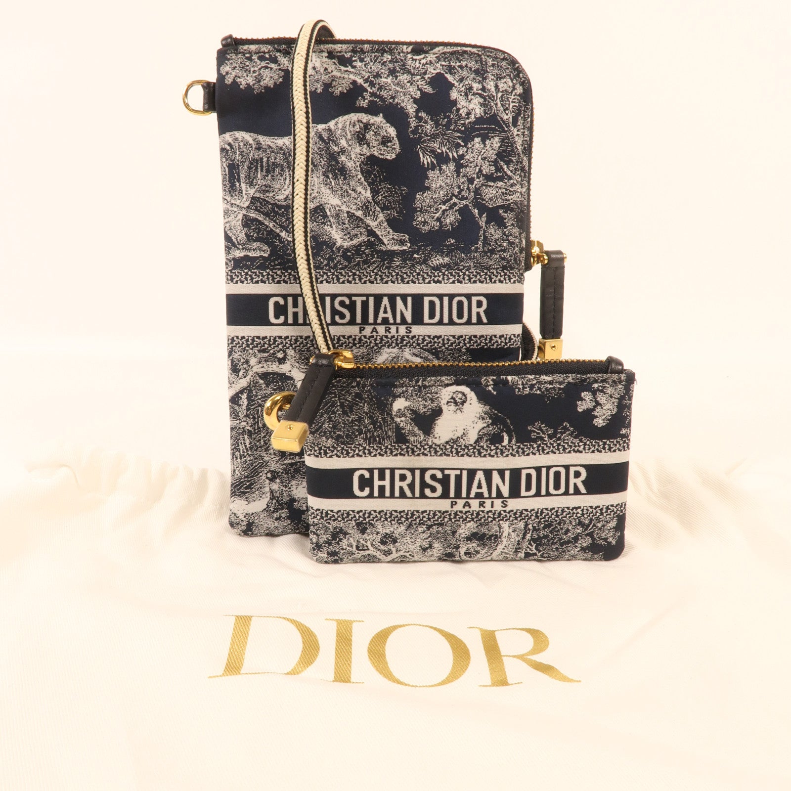 Dior 尼龍Phone Case金扣肩背袋
