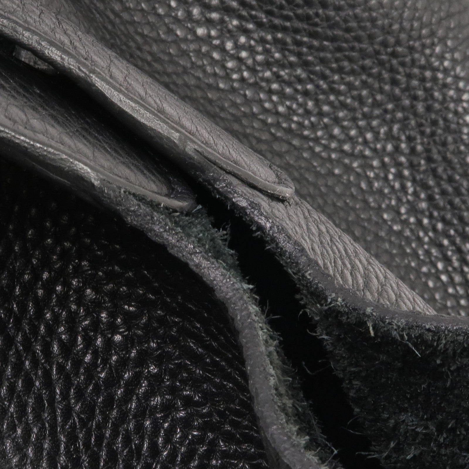 HERMES Clemence皮革Picotin MM銀扣手挽袋Noir