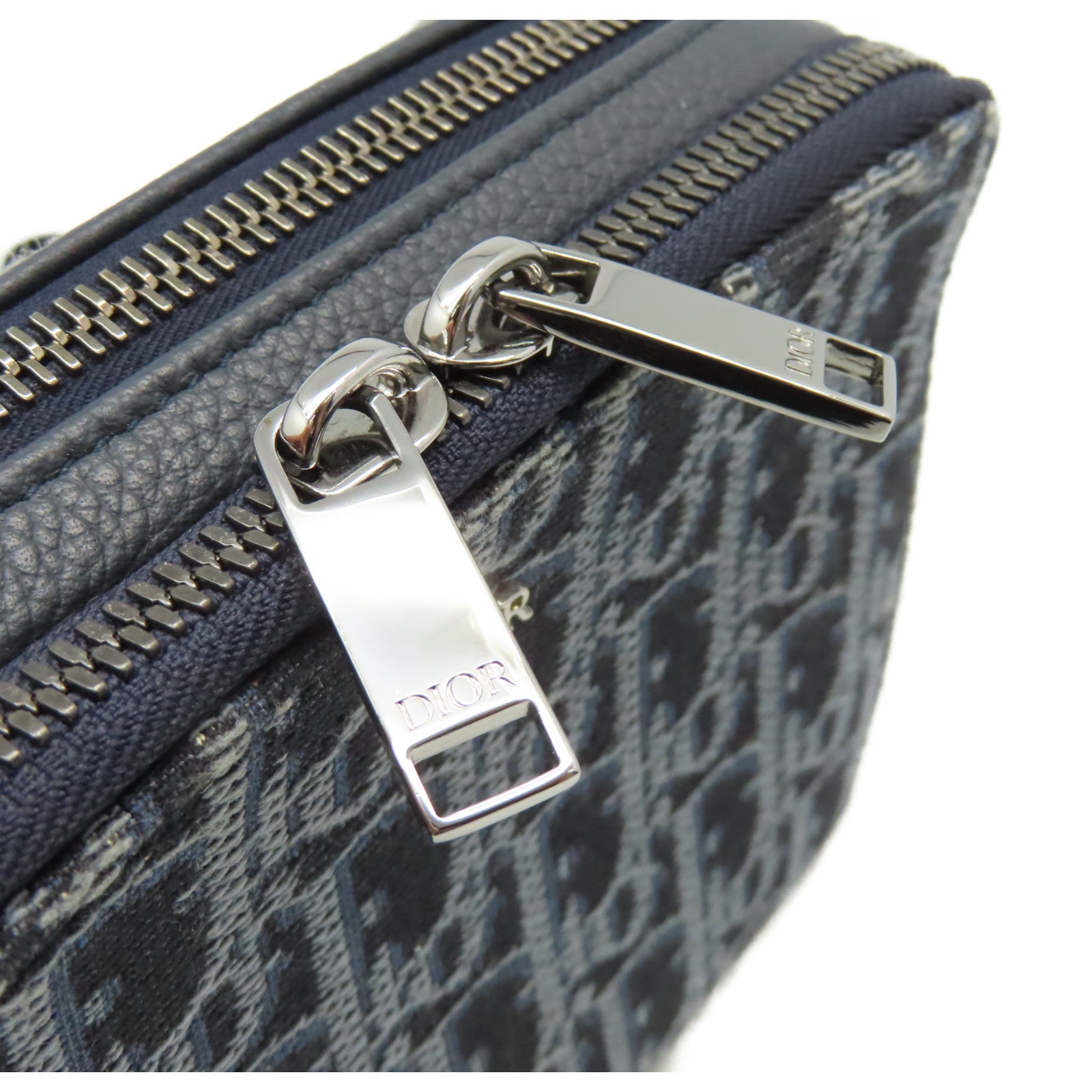 Dior 【激減優惠】帆布Oblique Jacquard Shoulder Bag肩背袋寶藍色