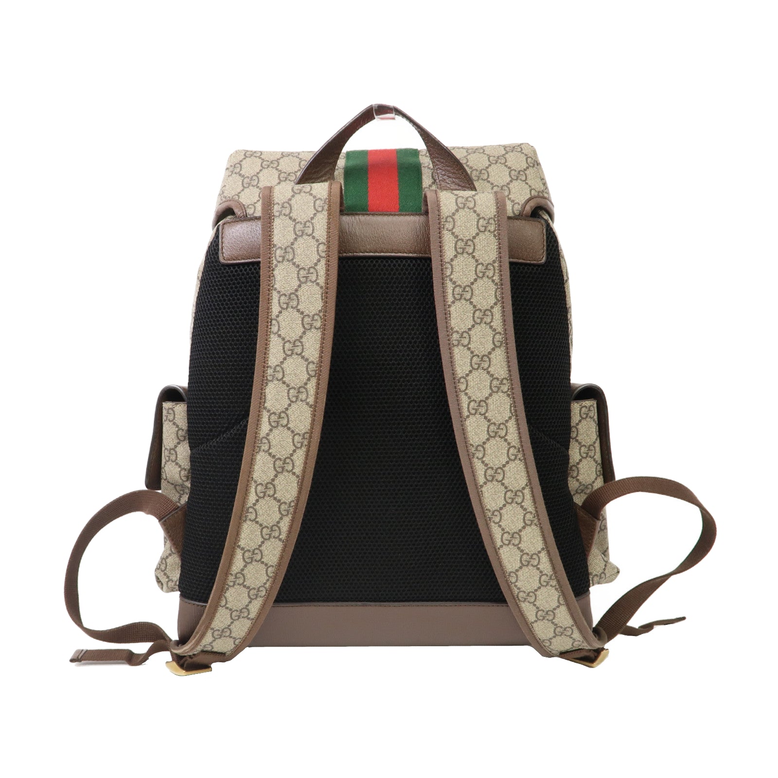 GUCCI 塗層帆布Ophidia GG Medium Backpack金扣背包啡色