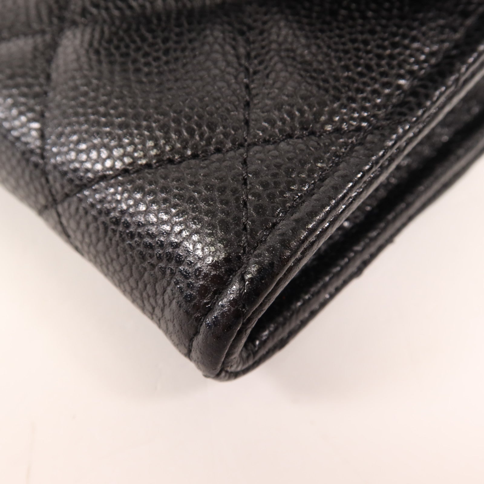 CHANEL 牛皮皮革Card Case金扣卡片套