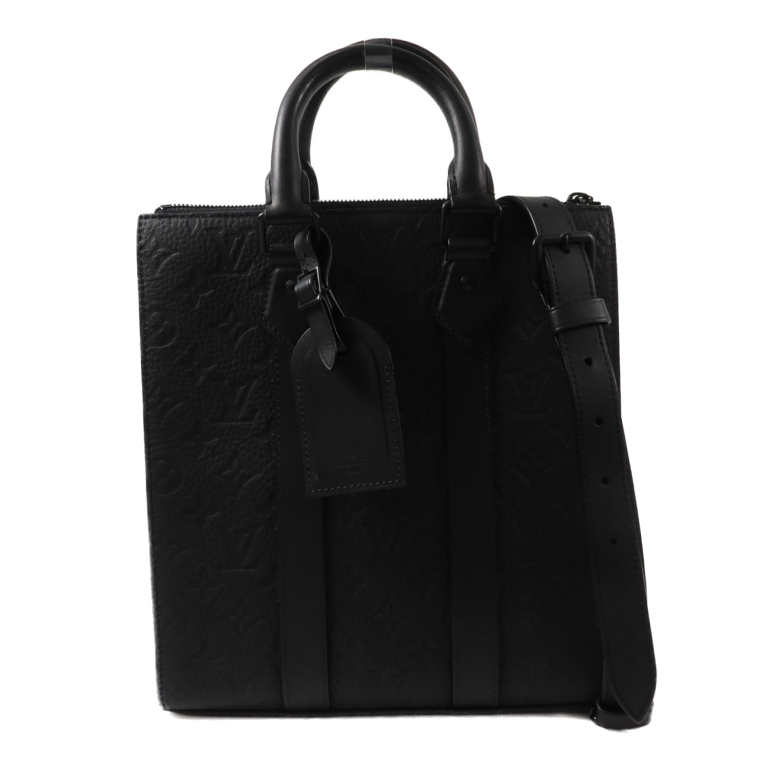 LOUIS VUITTON 牛皮皮革Sac Plat Cross手挽肩背兩用袋