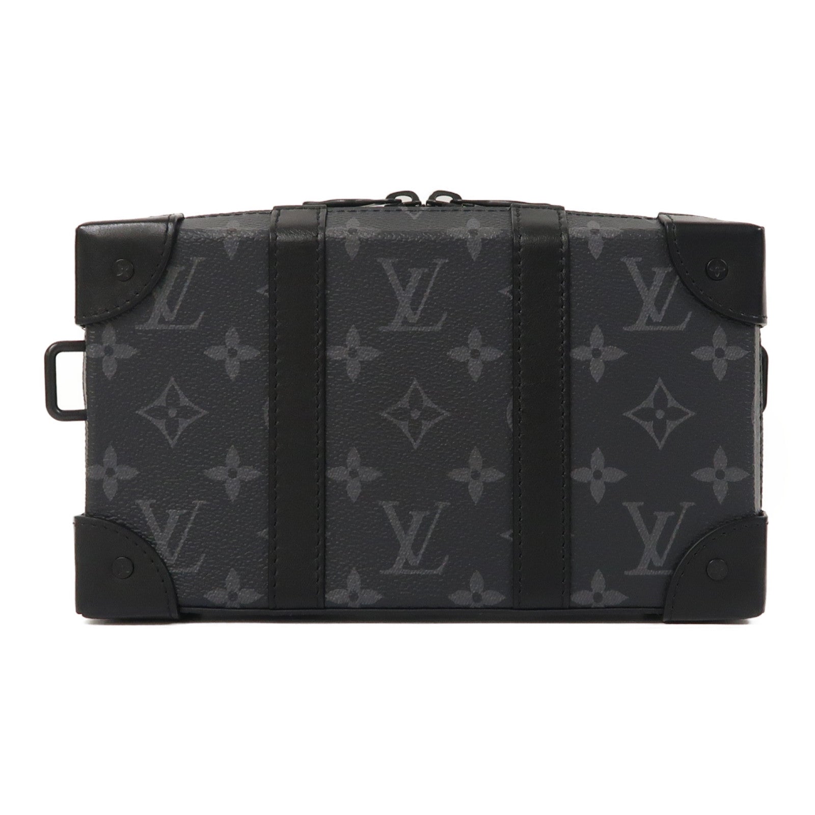 LOUIS VUITTON Monogram Eclipse Soft Trunk Wallet肩背袋黑色