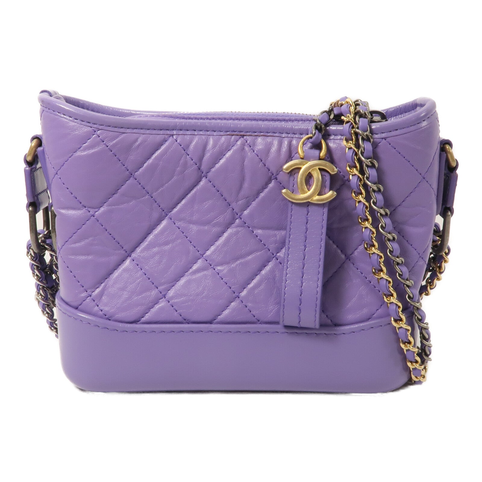 CHANEL 牛皮皮革Gabrielle Small鏈帶肩背袋